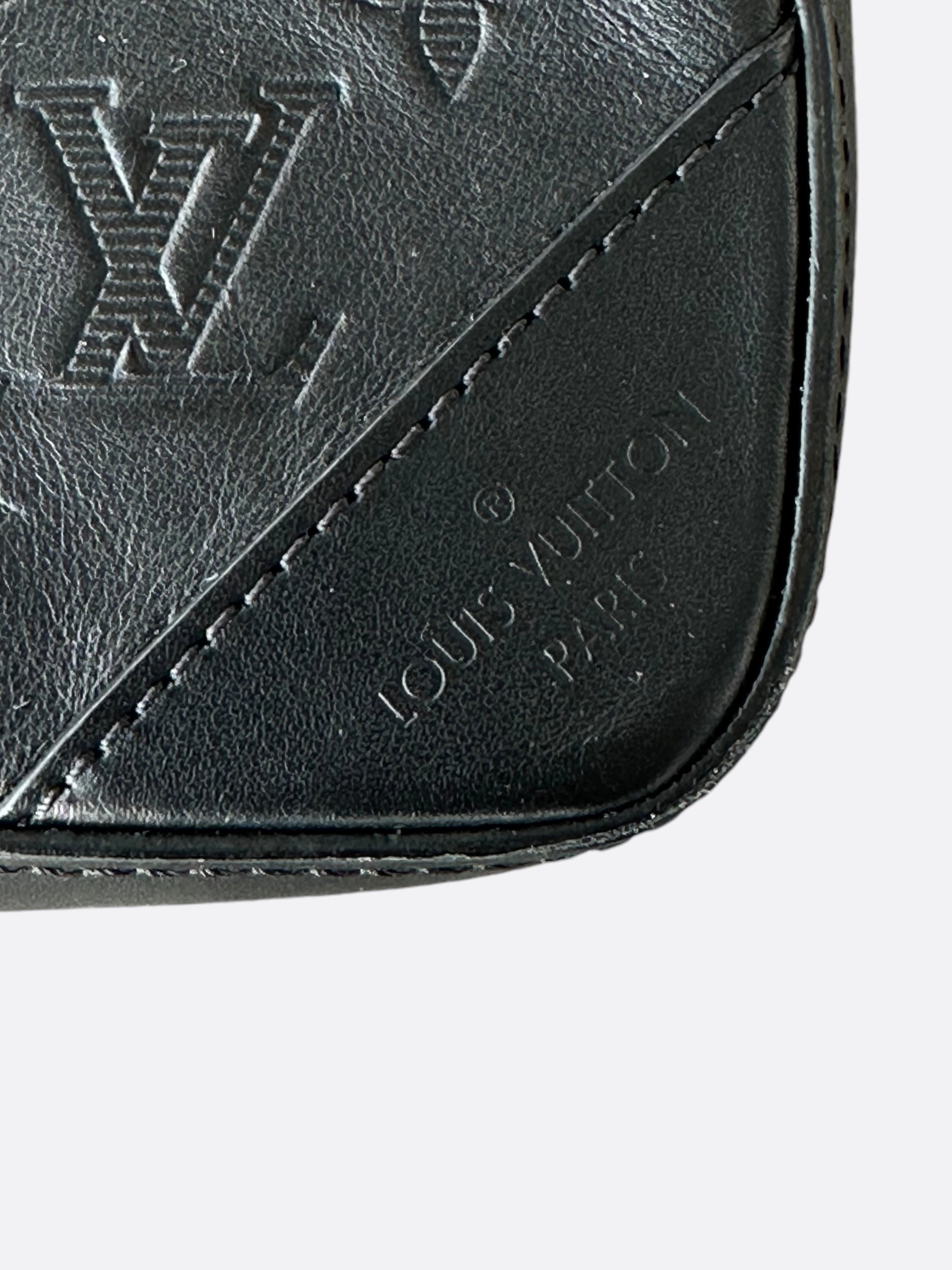 Louis Vuitton Black Shadow Monogram Duo Messenger