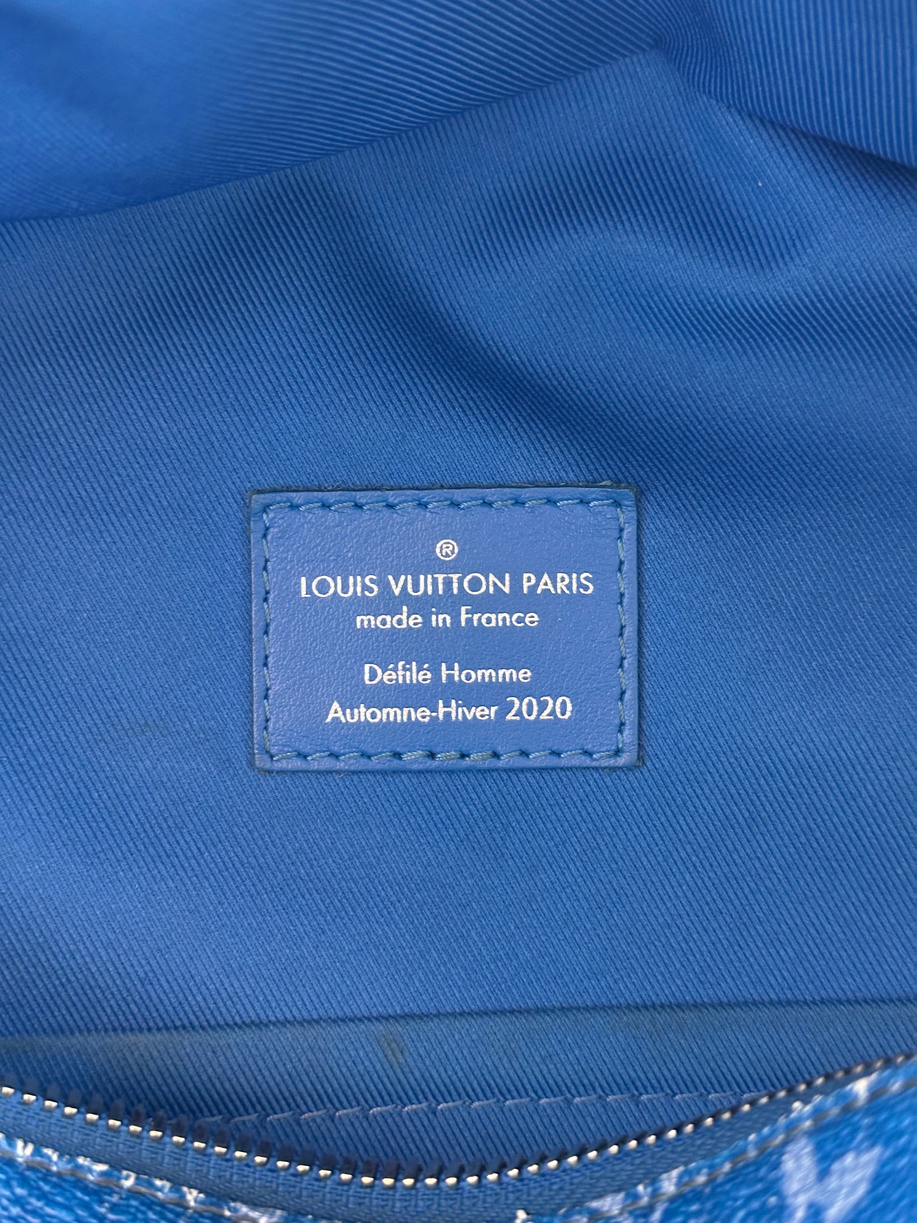 Louis Vuitton Blue & White Cloud Monogram Backpack