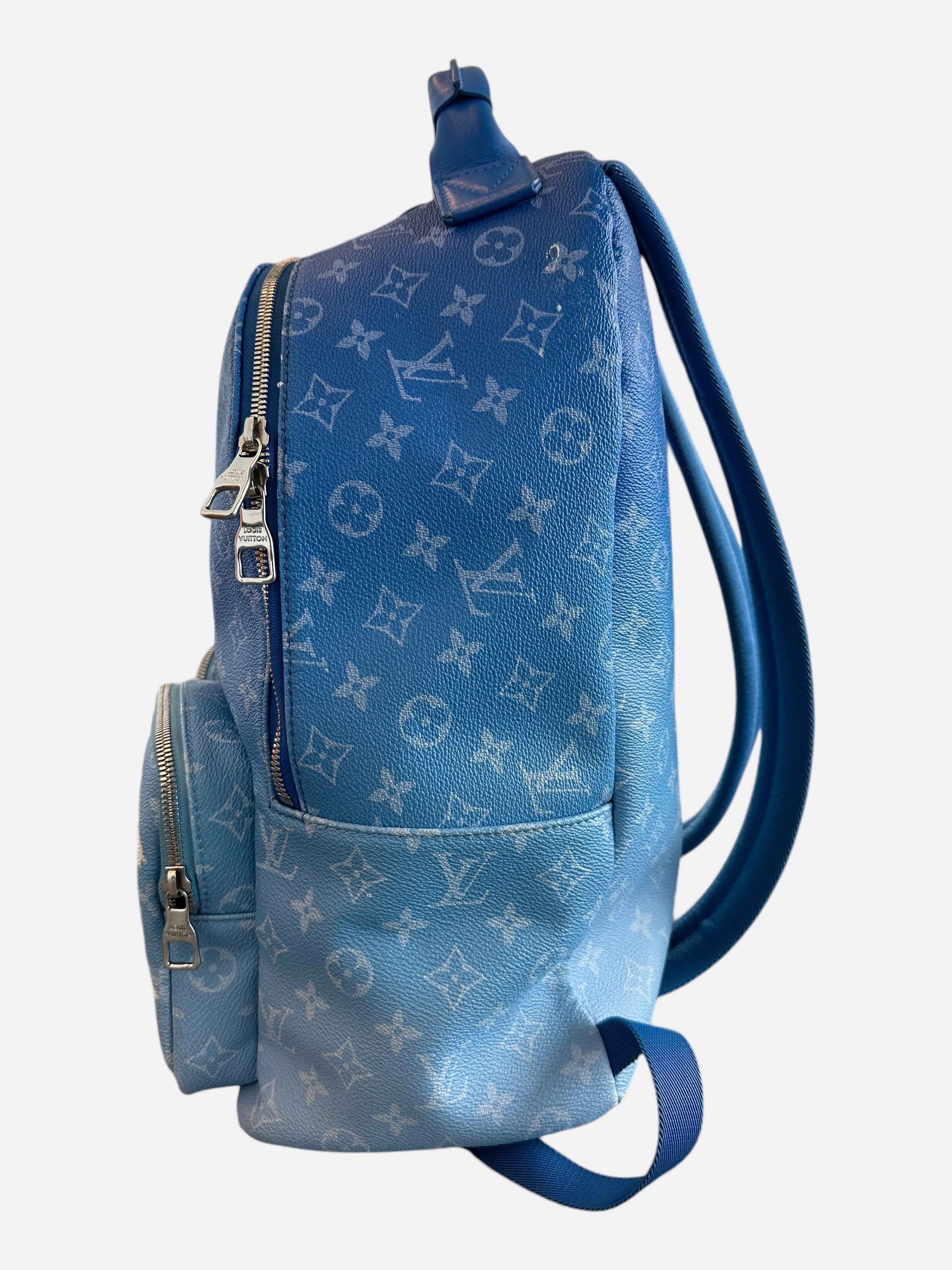 Louis Vuitton Blue & White Cloud Monogram Backpack