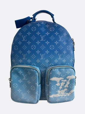 Louis Vuitton Blue & White Cloud Monogram Backpack