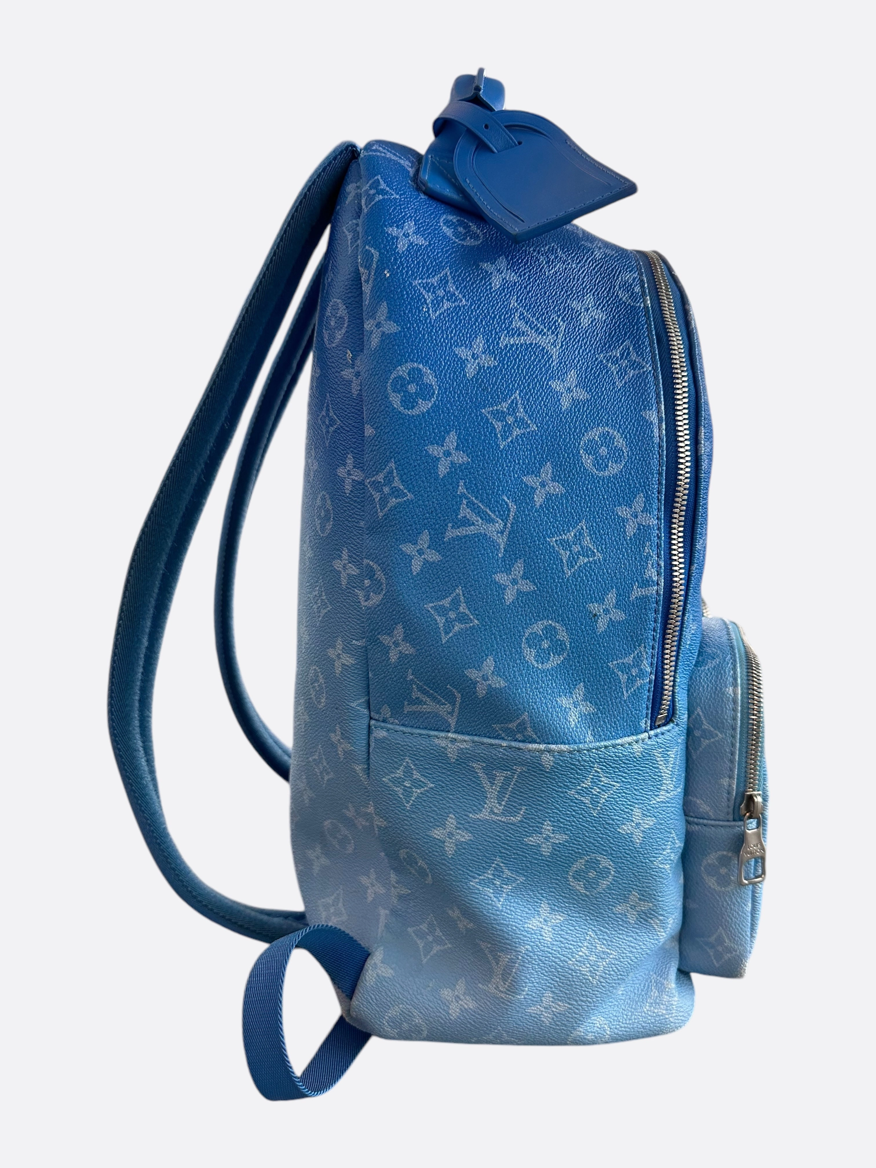 Louis Vuitton Blue & White Cloud Monogram Backpack