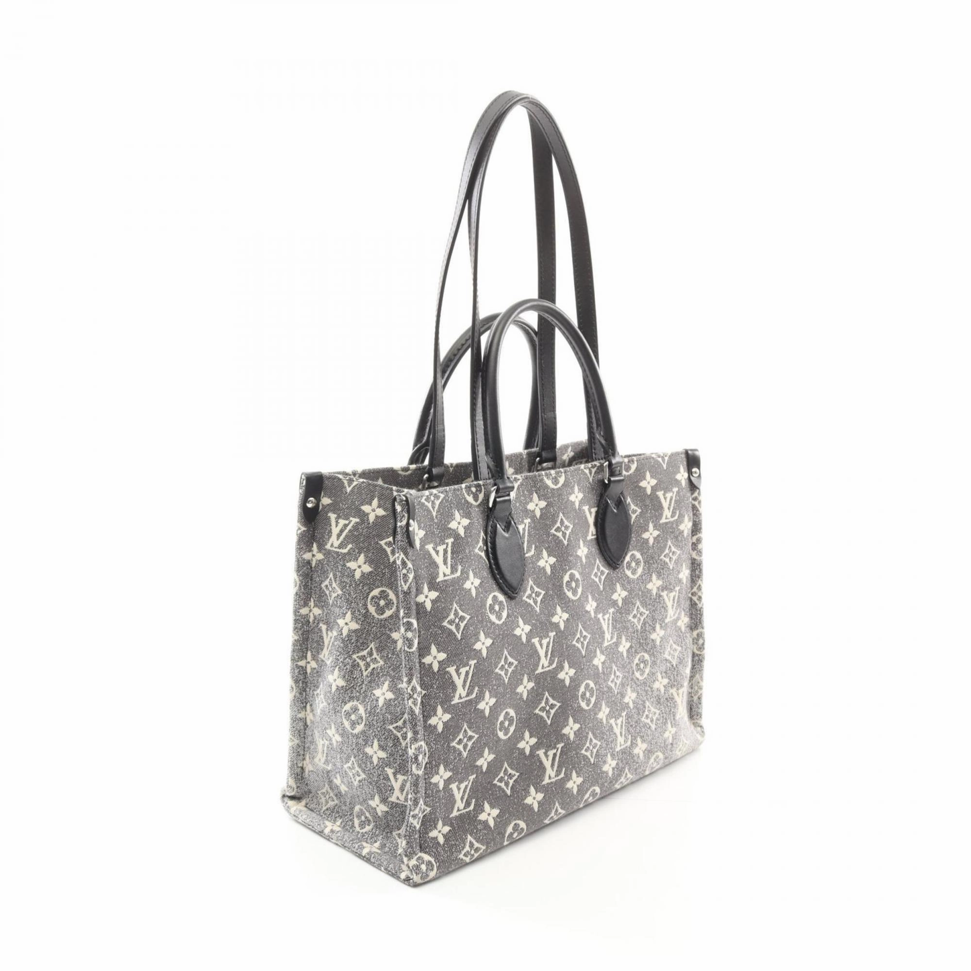 Louis Vuitton  blue Leather Tote Bag (Pre-Owned)