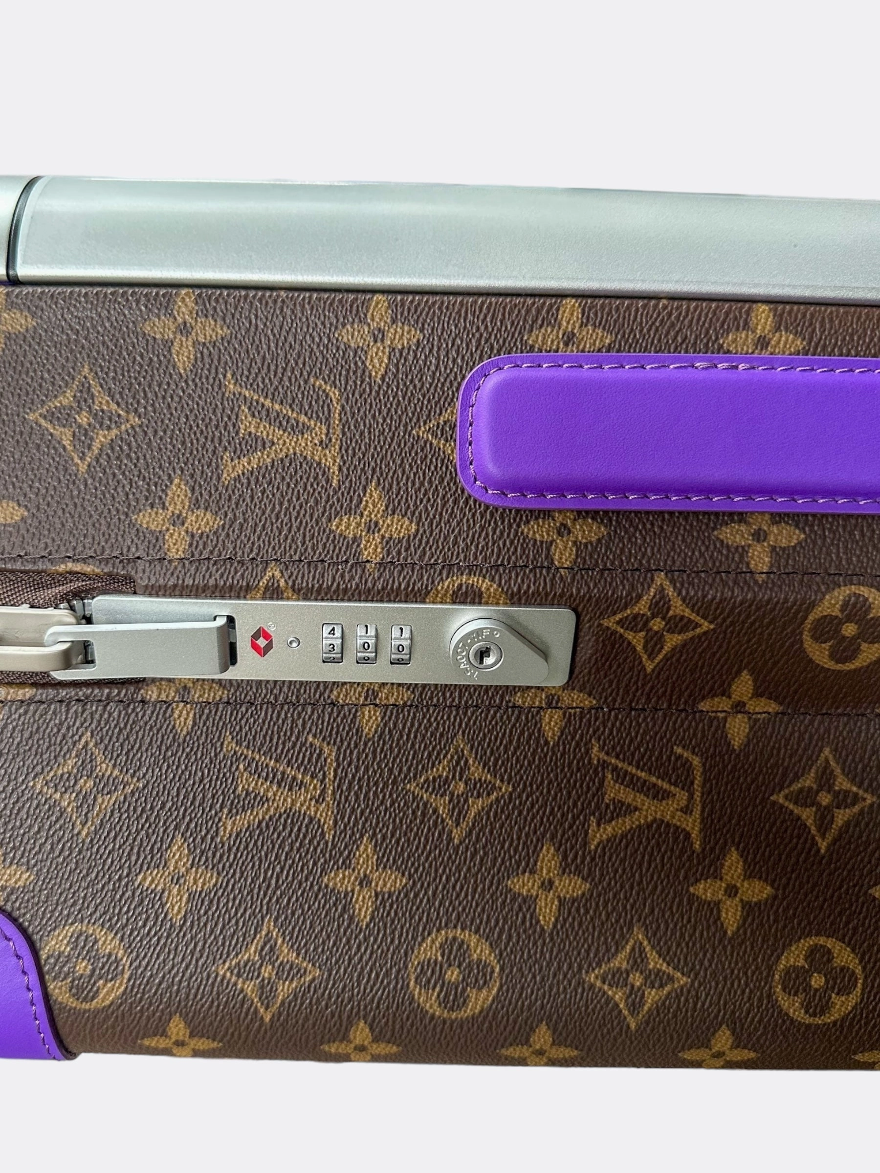 Louis Vuitton Brown & Purple Monogram Horizon 55