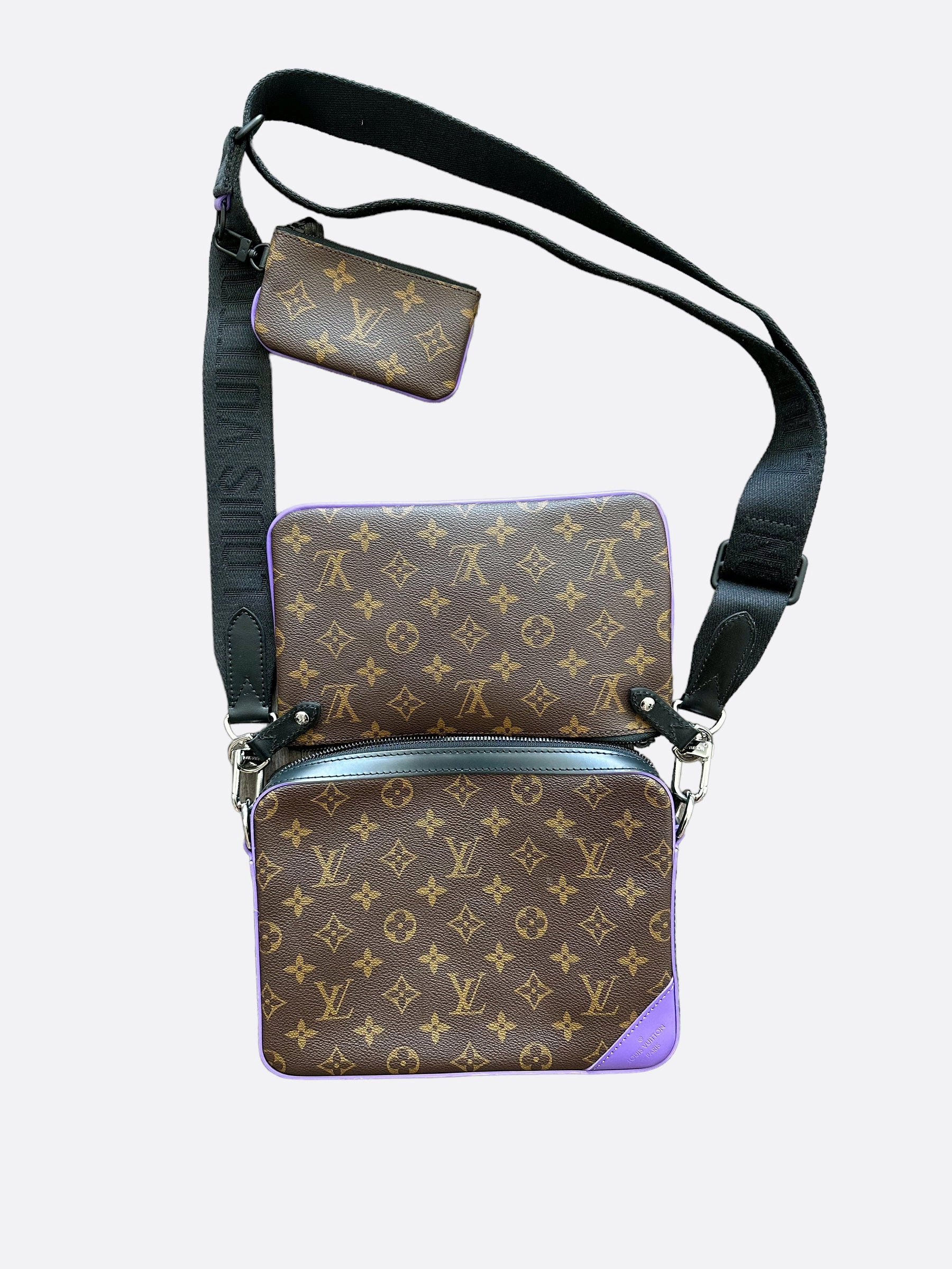Louis Vuitton Brown & Purple Trio Messenger Bag