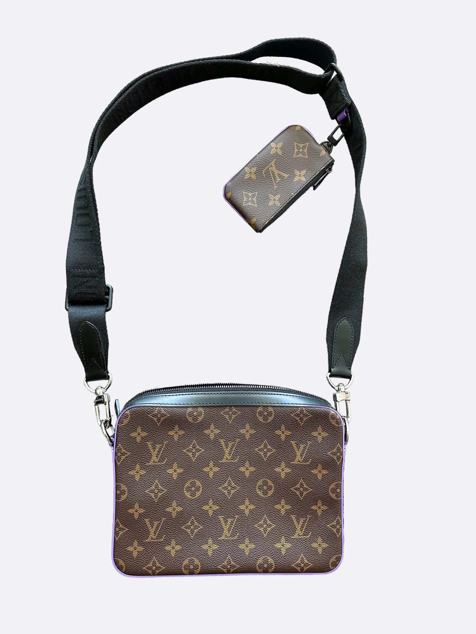 Louis Vuitton Brown & Purple Trio Messenger Bag