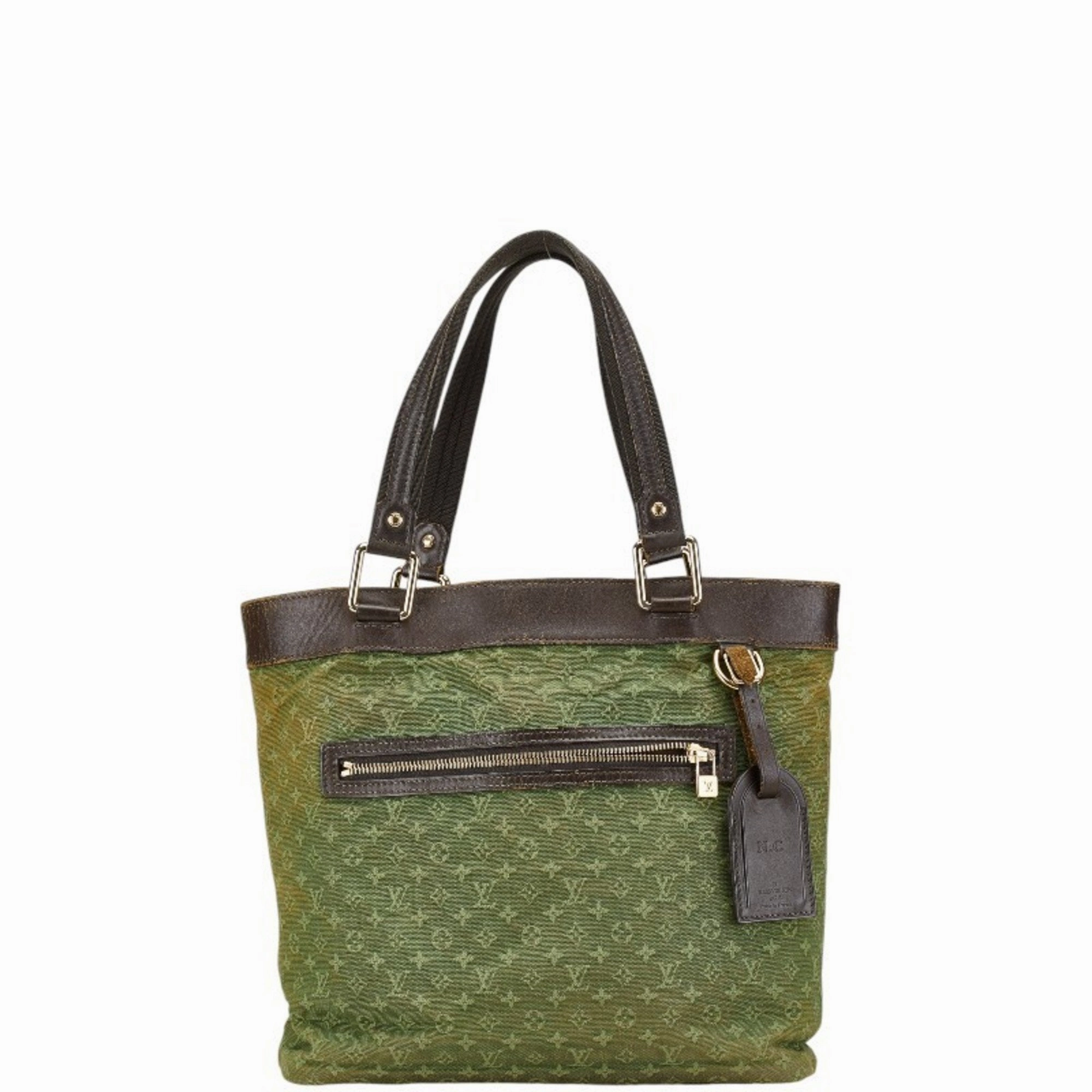 Louis Vuitton Canvas Leather Tote Bag (Pre-Owned)