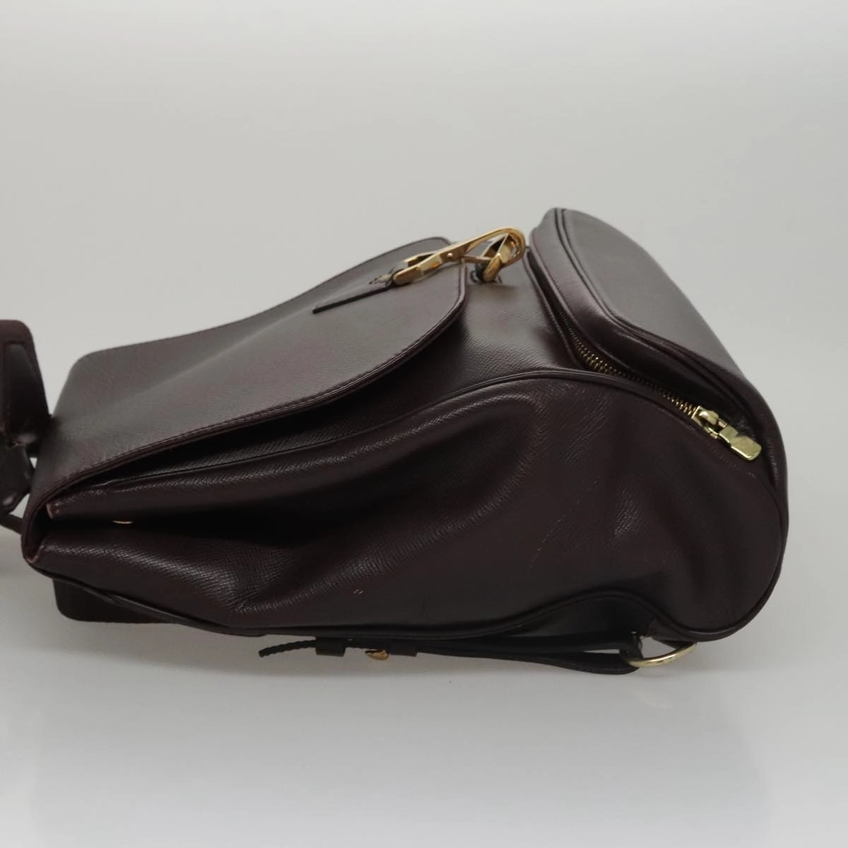 Louis Vuitton Cassiar Brown Leather Backpack Bag
