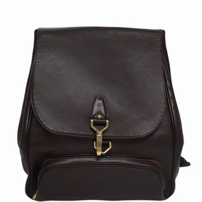 Louis Vuitton Cassiar Brown Leather Backpack Bag