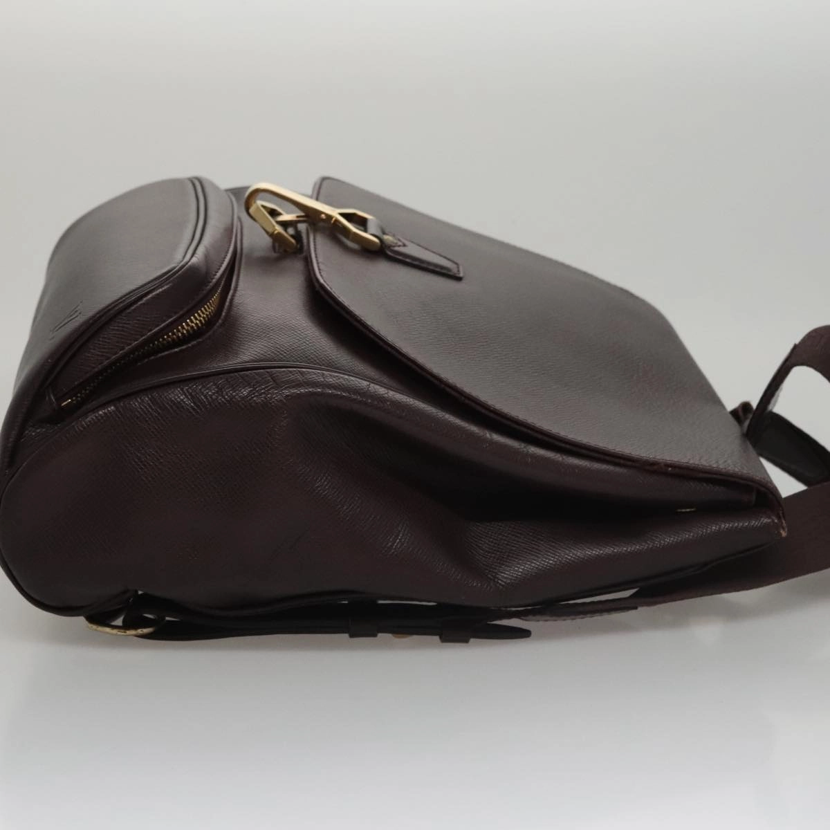 Louis Vuitton Cassiar Brown Leather Backpack Bag