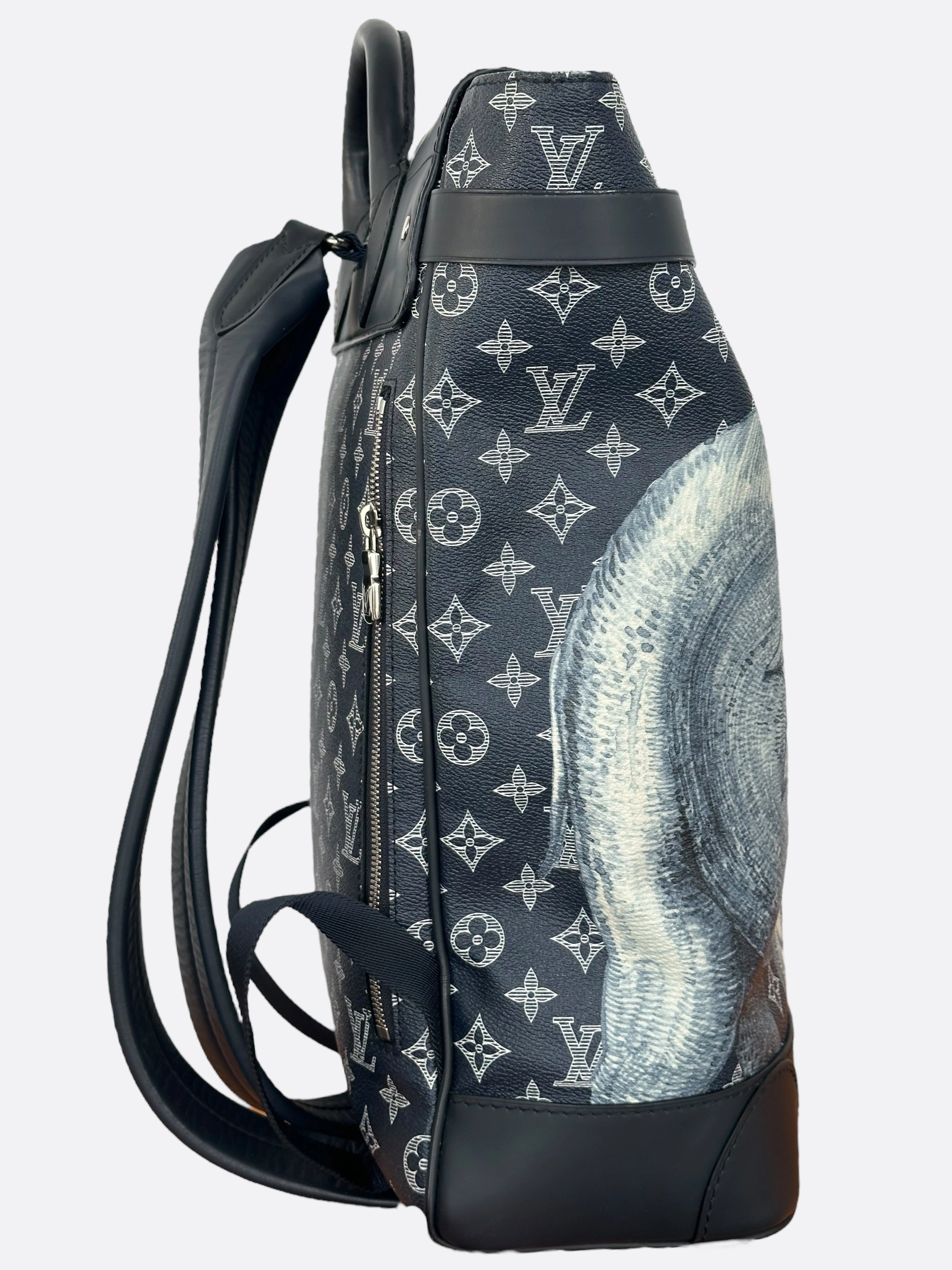 Louis Vuitton Chapman Brothers Navy Monogram Elephant Steamer Backpack