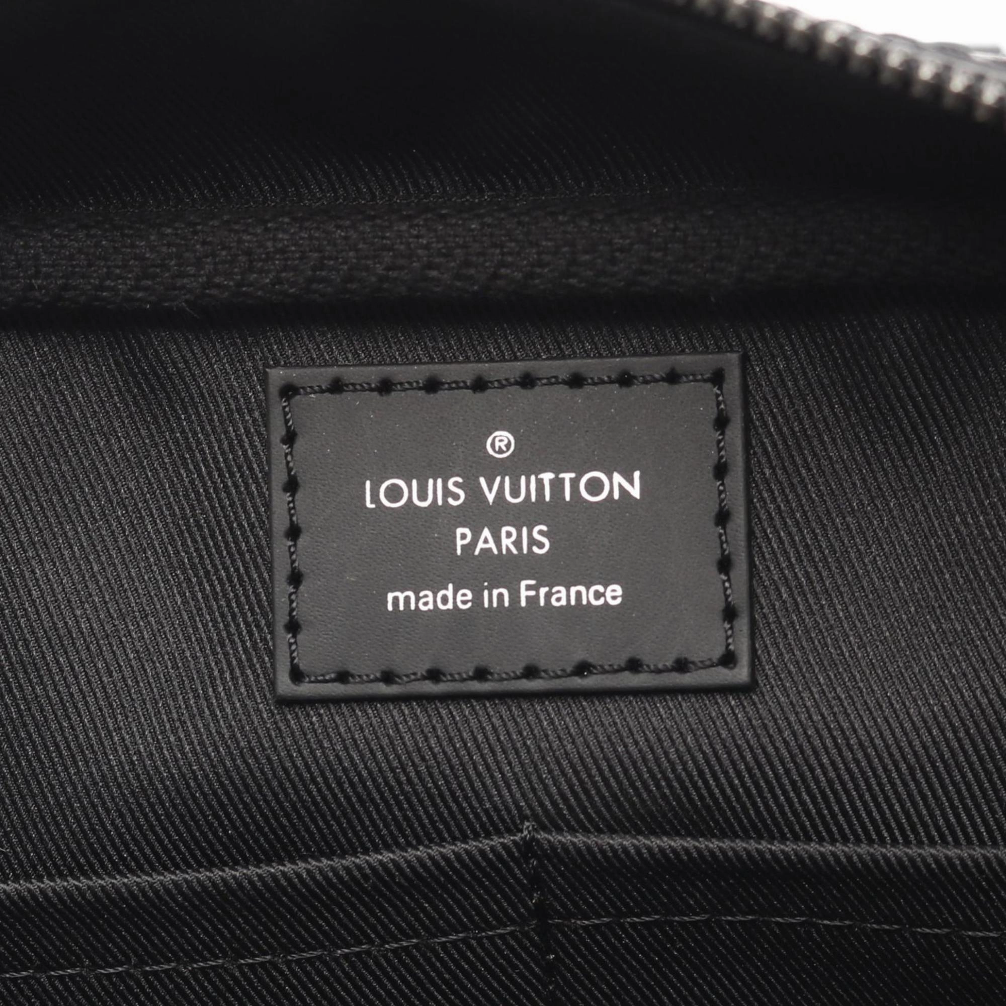 Louis Vuitton Coated Canvas Pvc Monogram Eclipse Leather Fanny Pack (Pre-Owned)