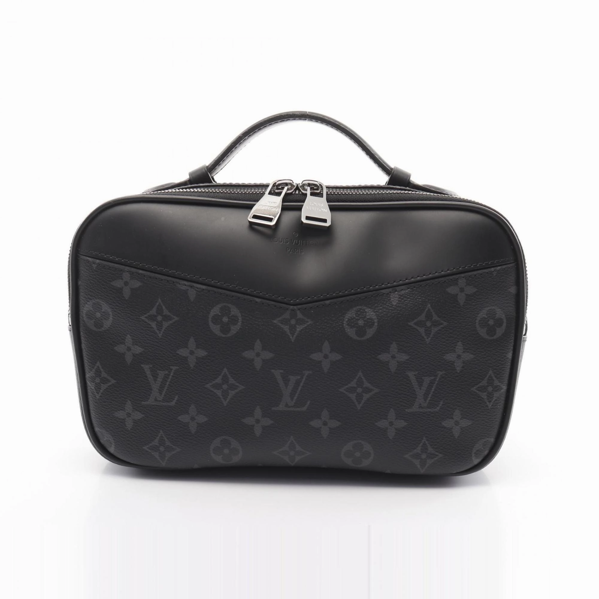 Louis Vuitton Coated Canvas Pvc Monogram Eclipse Leather Fanny Pack (Pre-Owned)