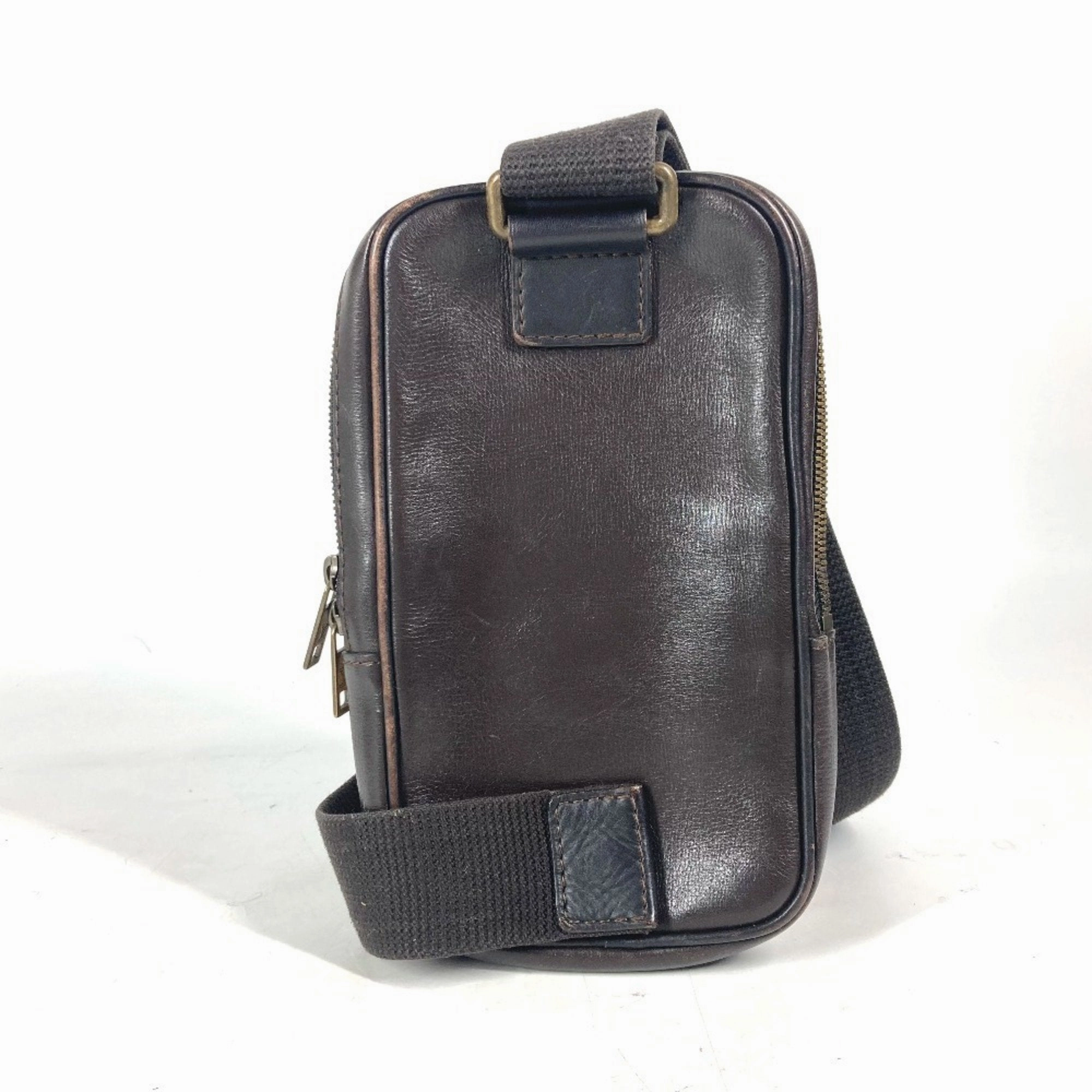 Louis Vuitton Coffee Utah Leather Handbag Sling Bag (Pre-Owned)