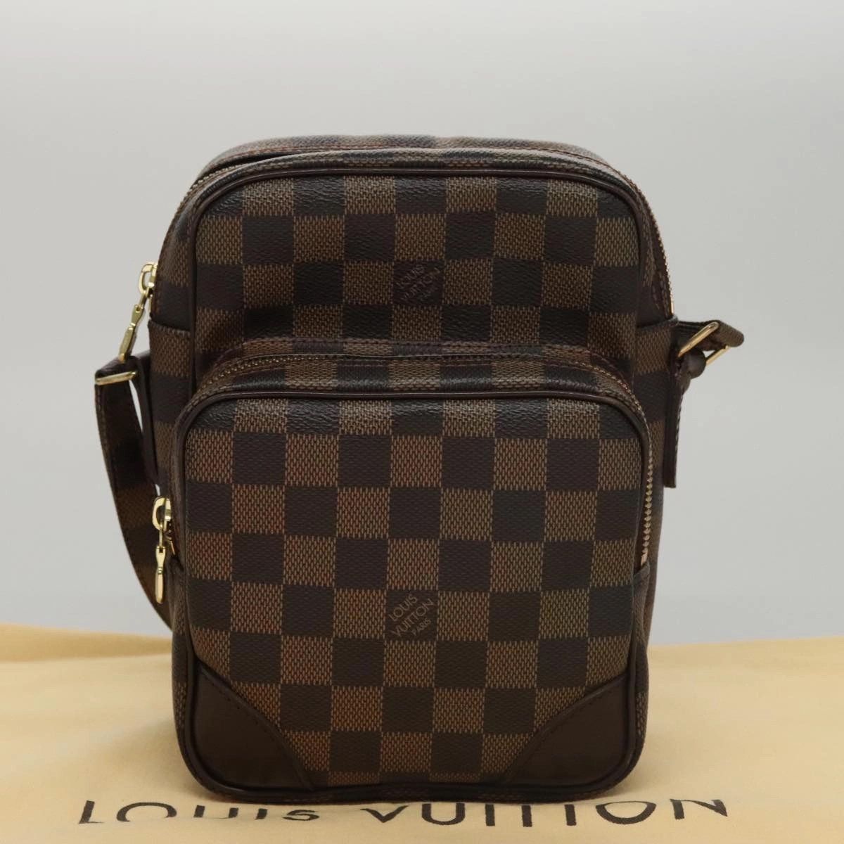 LOUIS VUITTON Damier Ebene Amazon Shoulder Bag SPO N48074 LV 105783