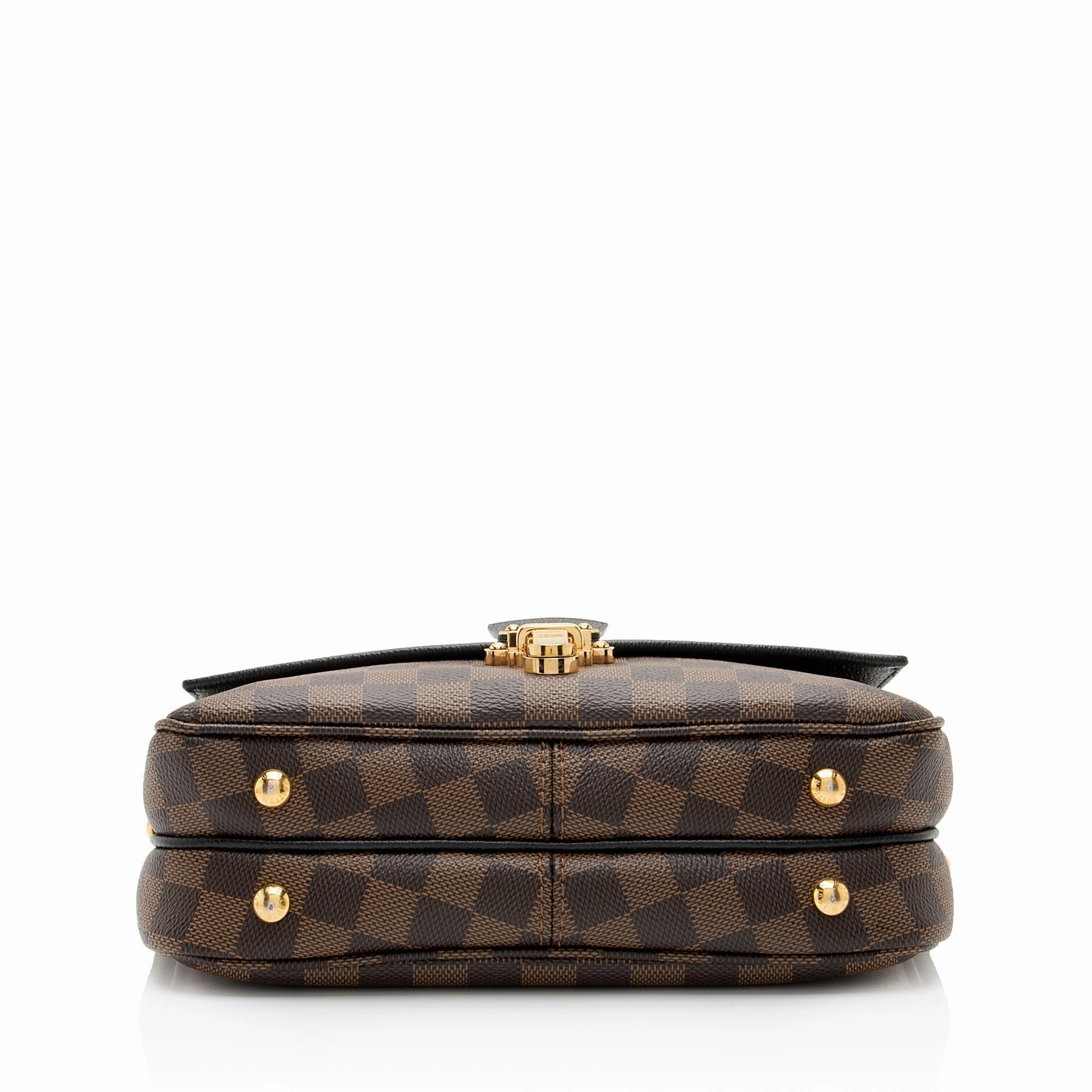 Louis Vuitton Damier Ebene Calfskin Clapton PM Shoulder Bag (SHF-1qRtRy)