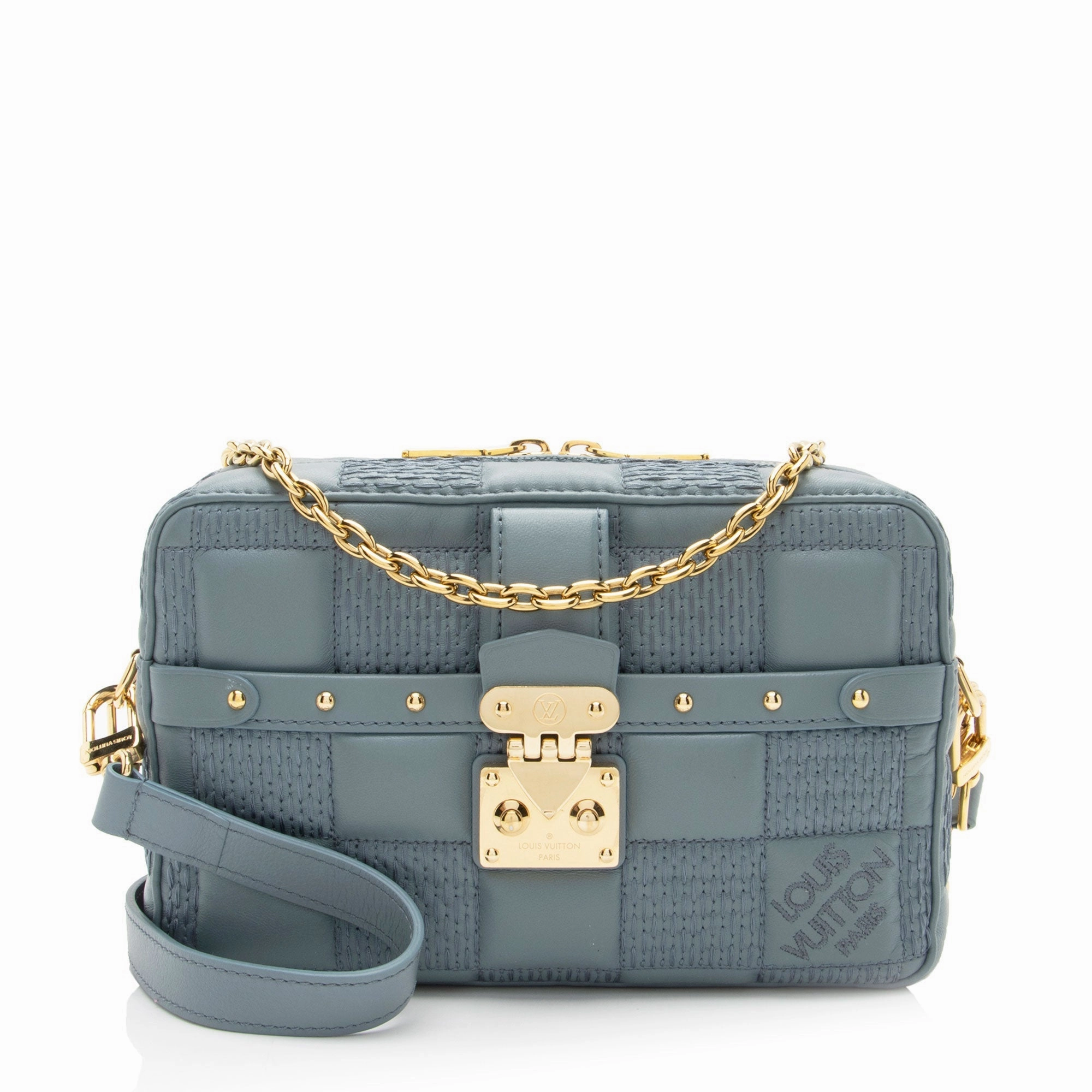 Louis Vuitton Damier Quilt Lambskin Troca PM Shoulder Bag (SHF-uMDcvw)