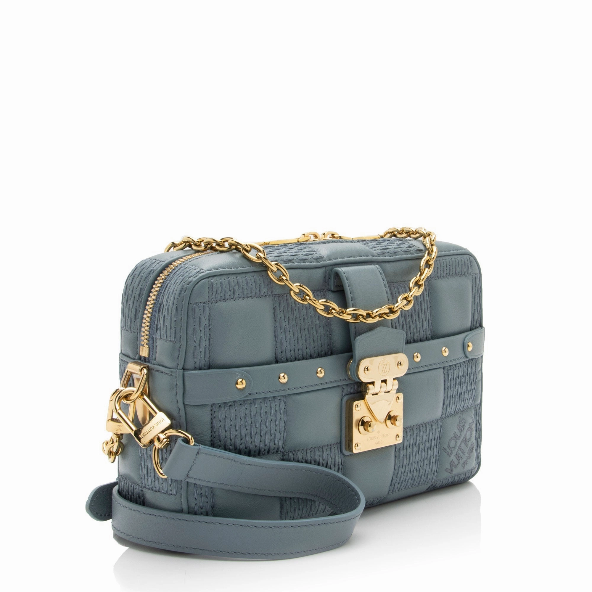 Louis Vuitton Damier Quilt Lambskin Troca PM Shoulder Bag (SHF-uMDcvw)