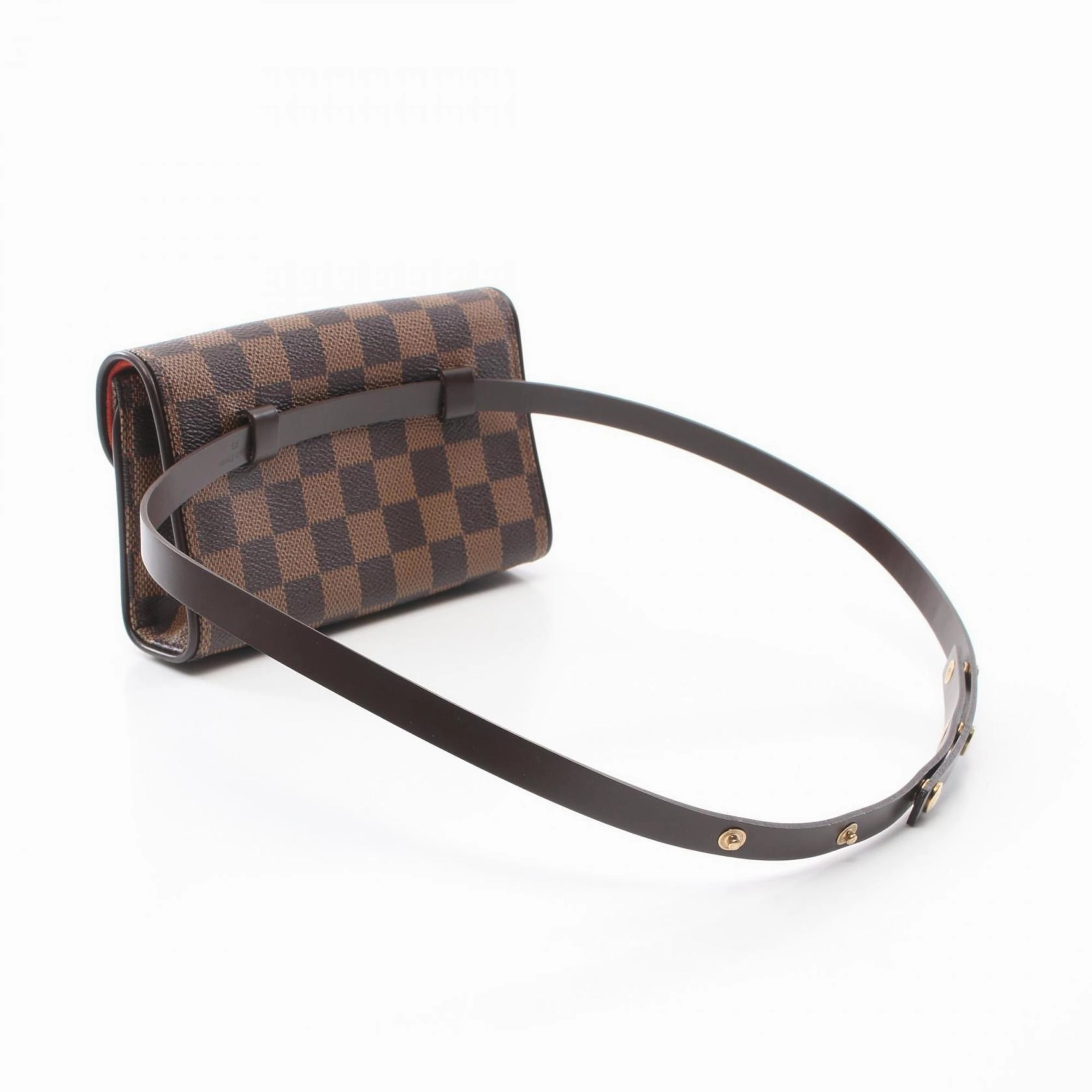 Louis Vuitton Ebene Coated Canvas Leather Fanny Pack Sling Bag (Pre-Owned)