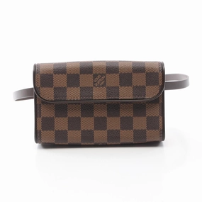 Louis Vuitton Ebene Coated Canvas Leather Fanny Pack Sling Bag (Pre-Owned)