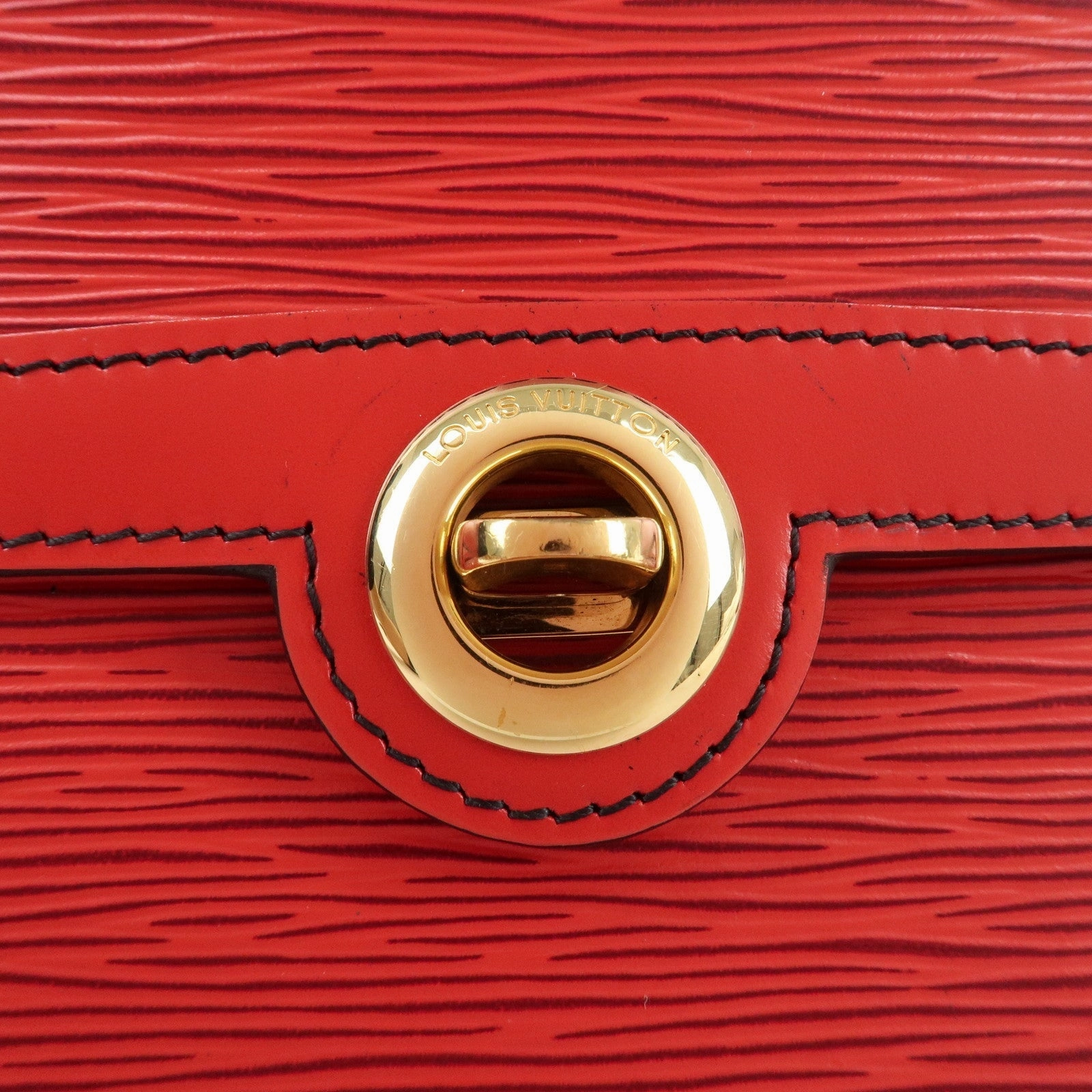 Louis Vuitton Epi Arsch Shoulder Bag Castilian Red M52577