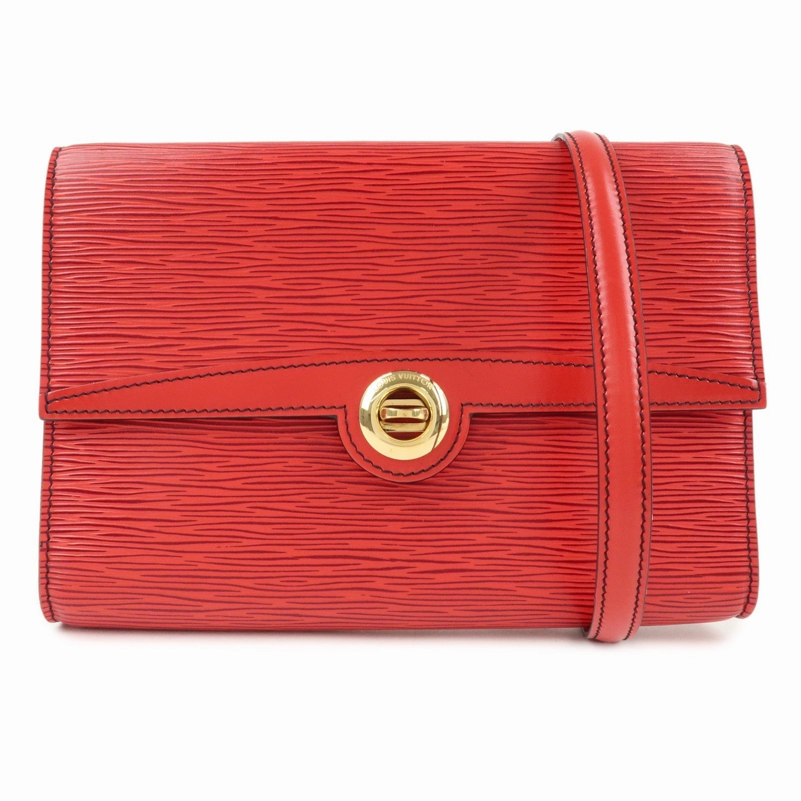 Louis Vuitton Epi Arsch Shoulder Bag Castilian Red M52577