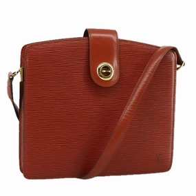 LOUIS VUITTON Epi Capuchin Shoulder Bag Brown M52343 LV 107064