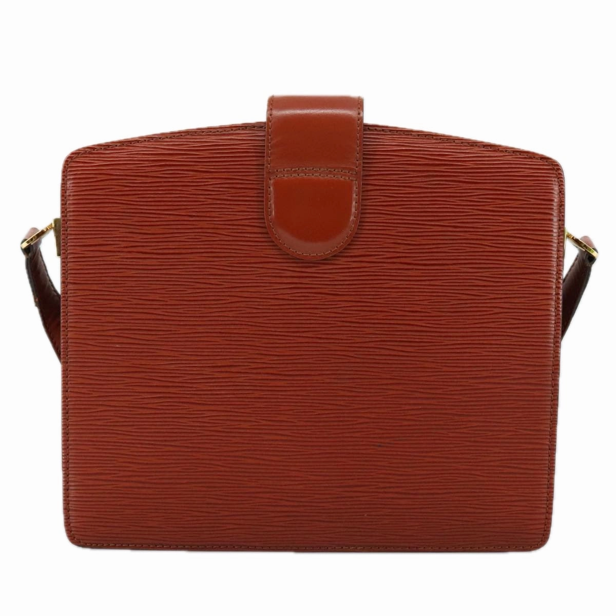 LOUIS VUITTON Epi Capuchin Shoulder Bag Brown M52343 LV 107064
