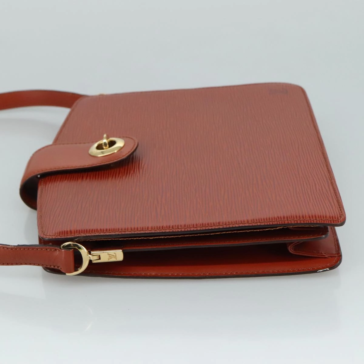LOUIS VUITTON Epi Capuchin Shoulder Bag Brown M52343 LV 107064