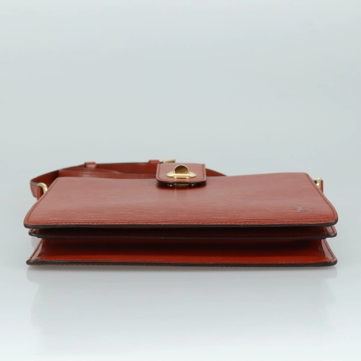 LOUIS VUITTON Epi Capuchin Shoulder Bag Brown M52343 LV 107064
