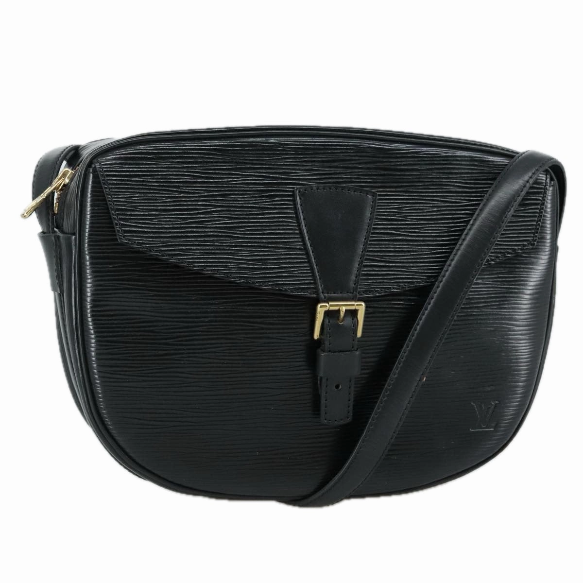 LOUIS VUITTON Epi Jeune Fille MM Shoulder Bag Black M52152 LV 107060