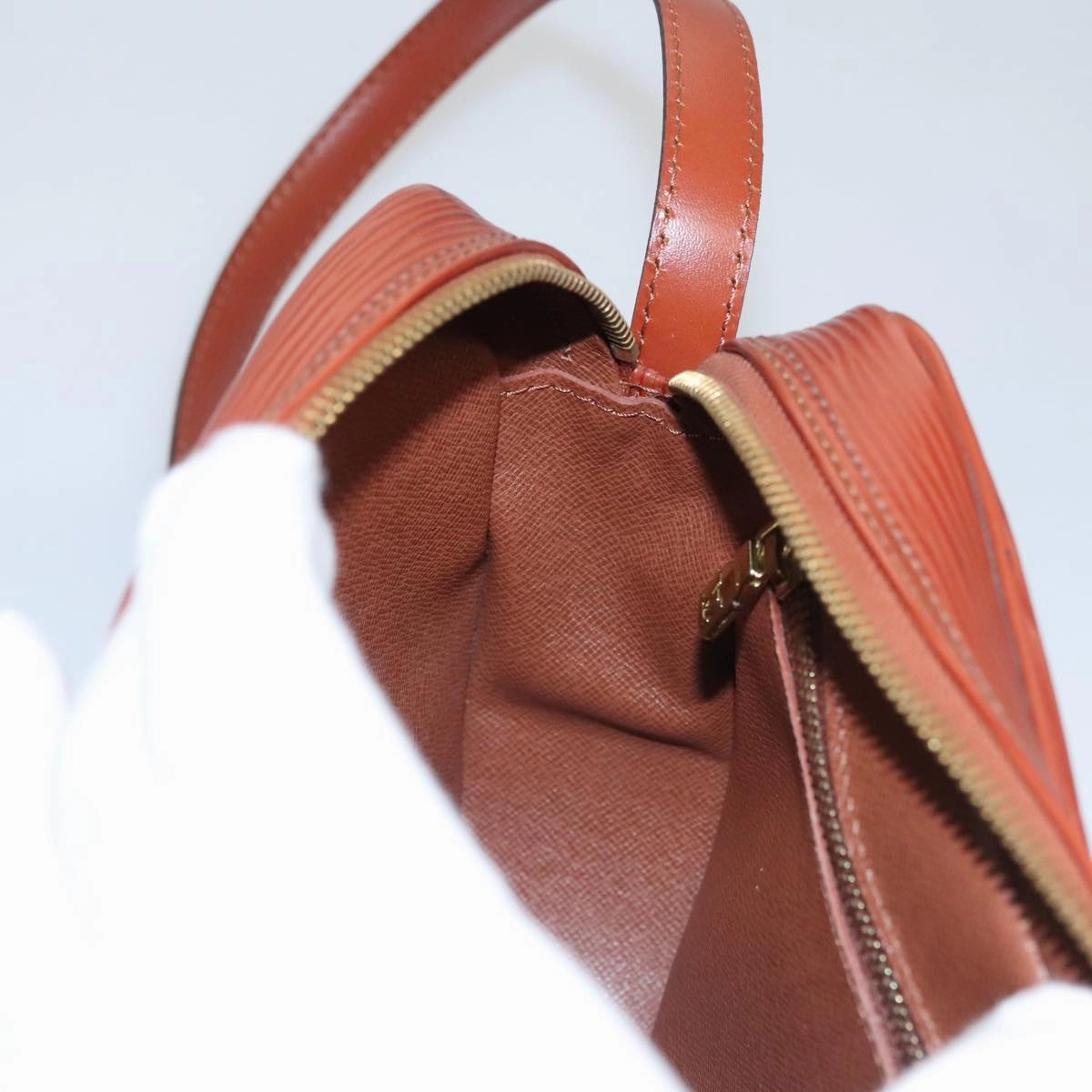 LOUIS VUITTON Epi Jeune FilleMM Shoulder Bag Brown M52153 LV 107459