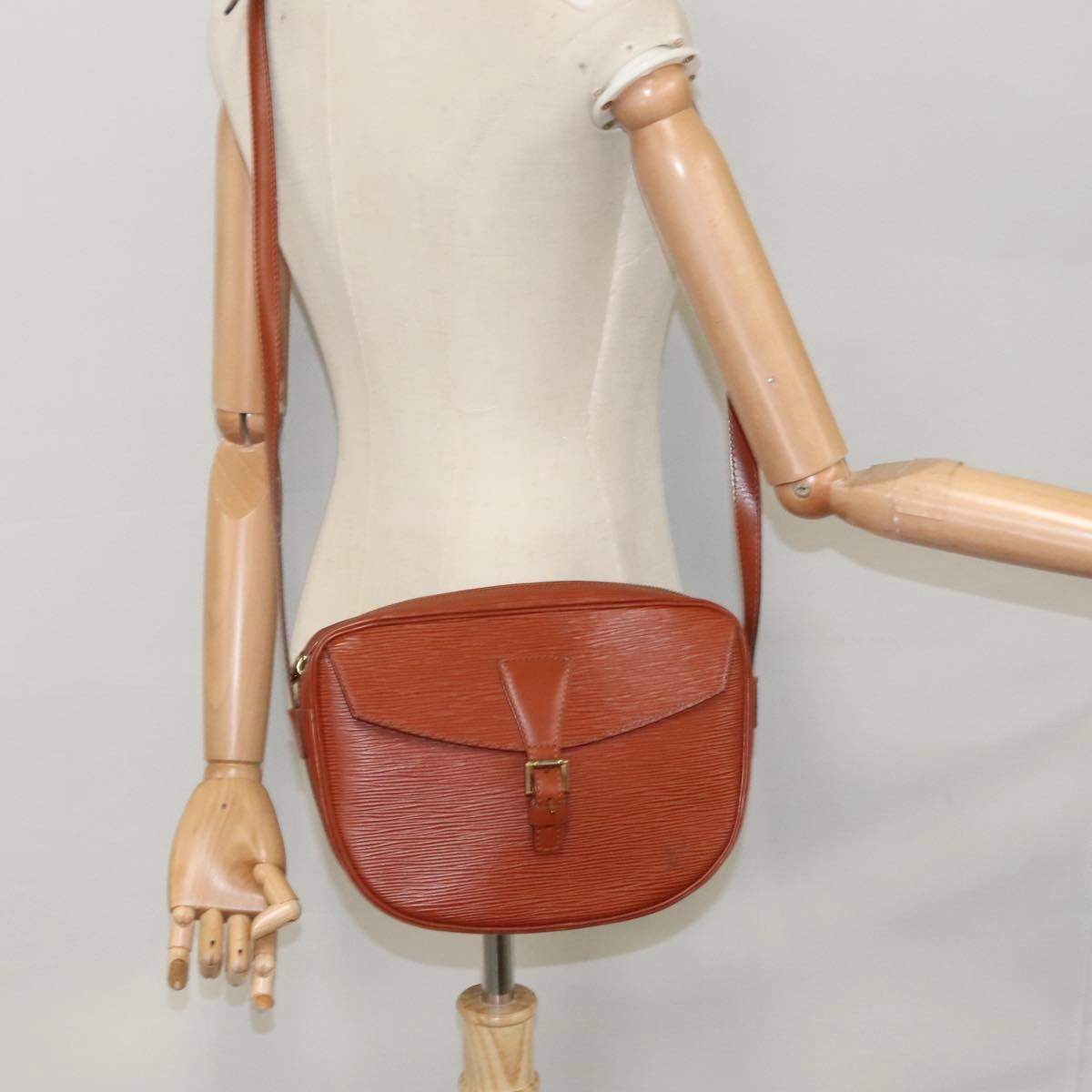 LOUIS VUITTON Epi Jeune FilleMM Shoulder Bag Brown M52153 LV 107459