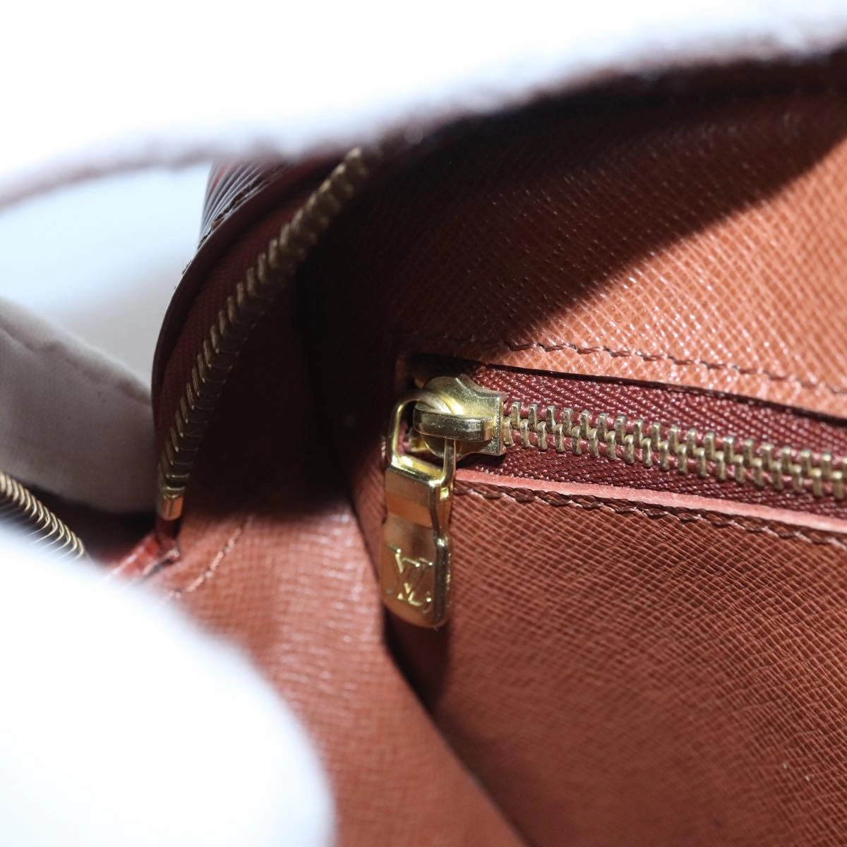 LOUIS VUITTON Epi Jeune FilleMM Shoulder Bag Brown M52153 LV 107459