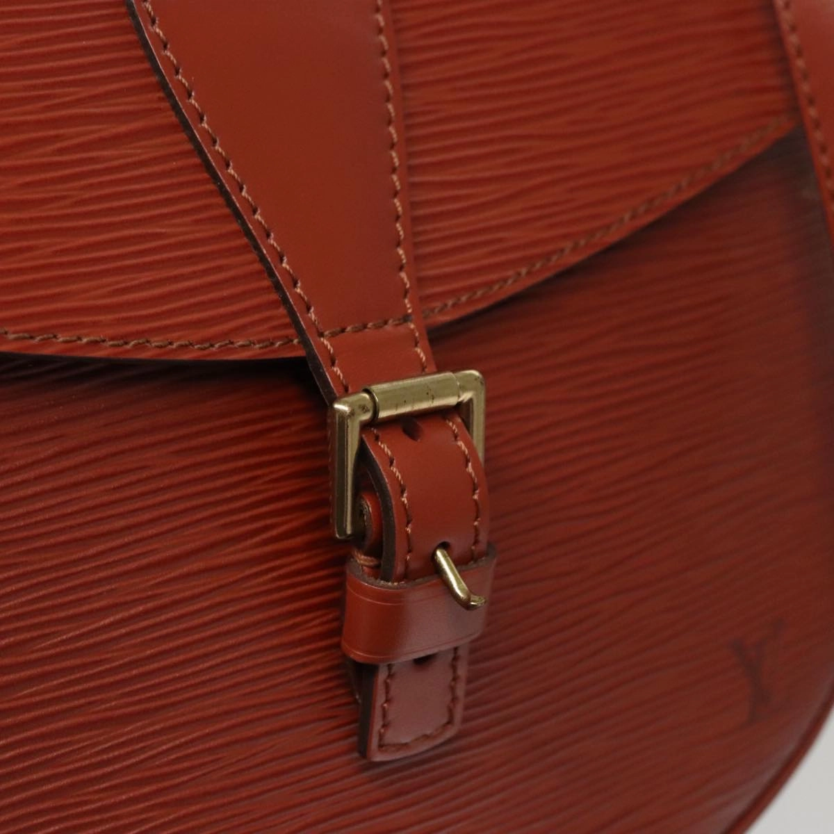 LOUIS VUITTON Epi Jeune FilleMM Shoulder Bag Brown M52153 LV 107459