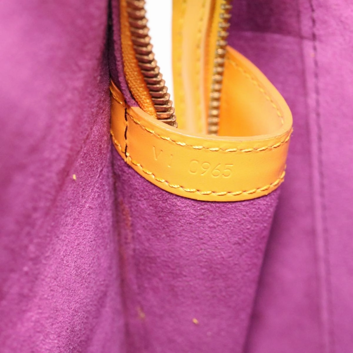 LOUIS VUITTON Epi Lussac Shoulder Bag Yellow M52289 LV bs4552