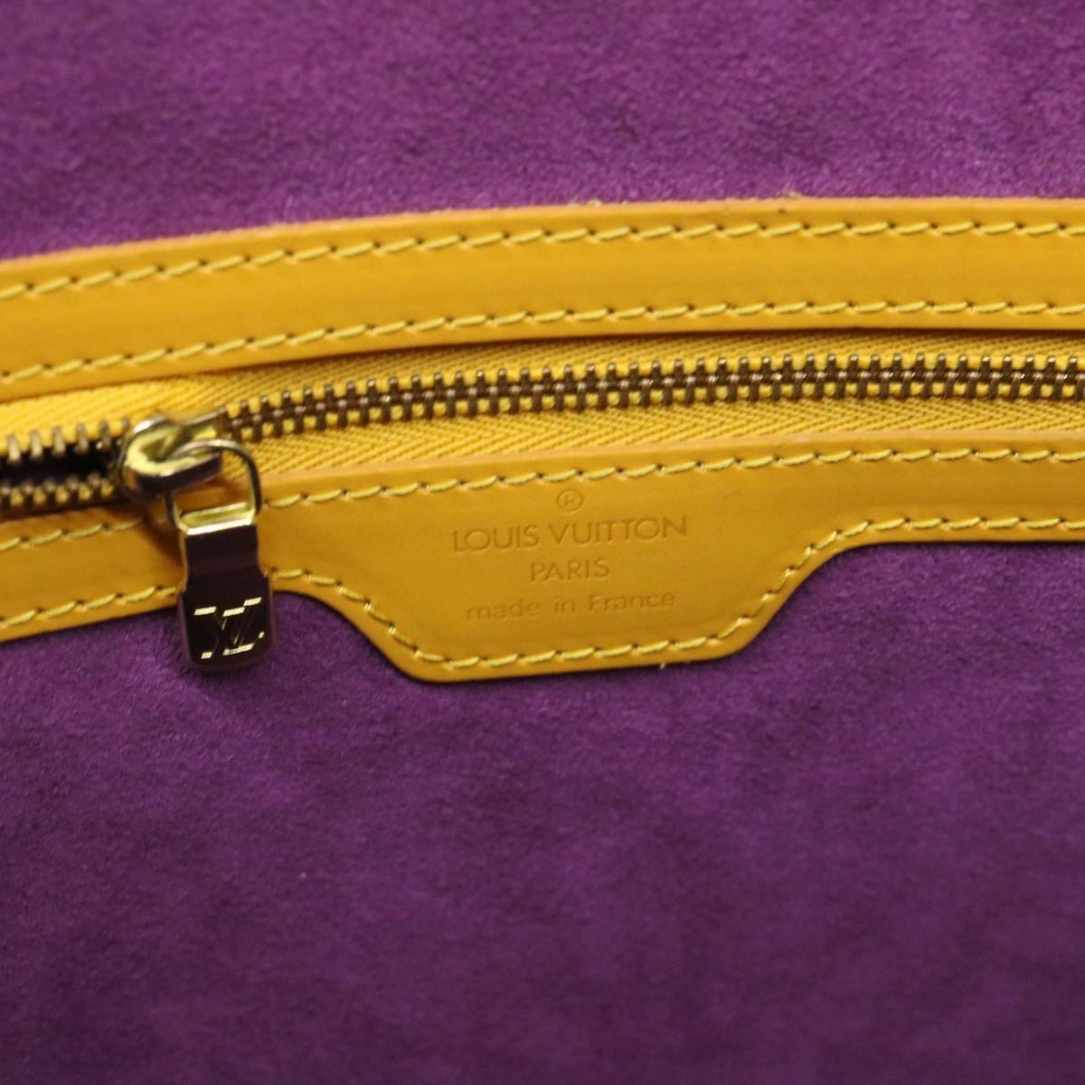 LOUIS VUITTON Epi Lussac Shoulder Bag Yellow M52289 LV bs4552