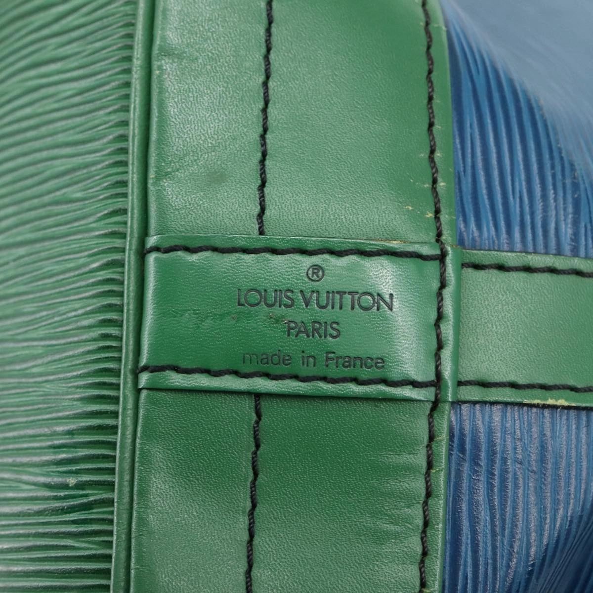 LOUIS VUITTON Epi Noe Shoulder Bag Bicolor Green Blue M44044 LV 104232