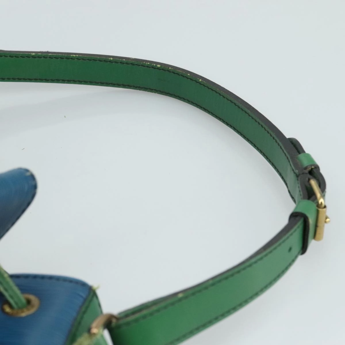 LOUIS VUITTON Epi Noe Shoulder Bag Bicolor Green Blue M44044 LV 104232