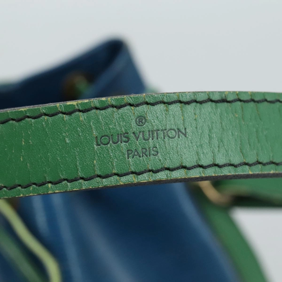 LOUIS VUITTON Epi Noe Shoulder Bag Bicolor Green Blue M44044 LV 104232
