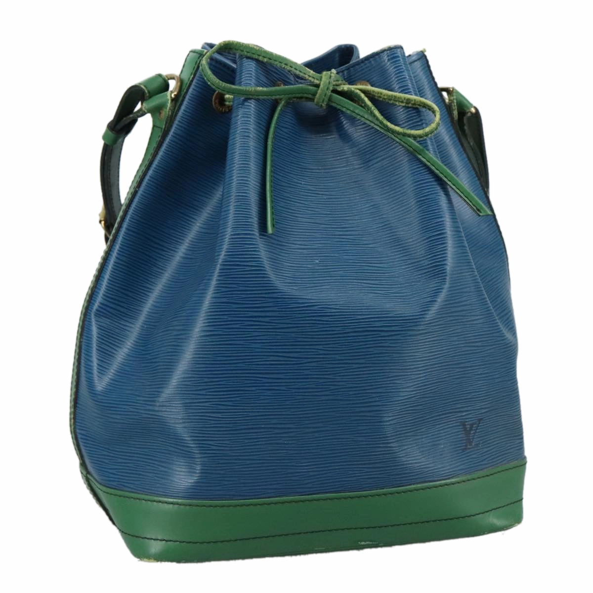 LOUIS VUITTON Epi Noe Shoulder Bag Bicolor Green Blue M44044 LV 104232
