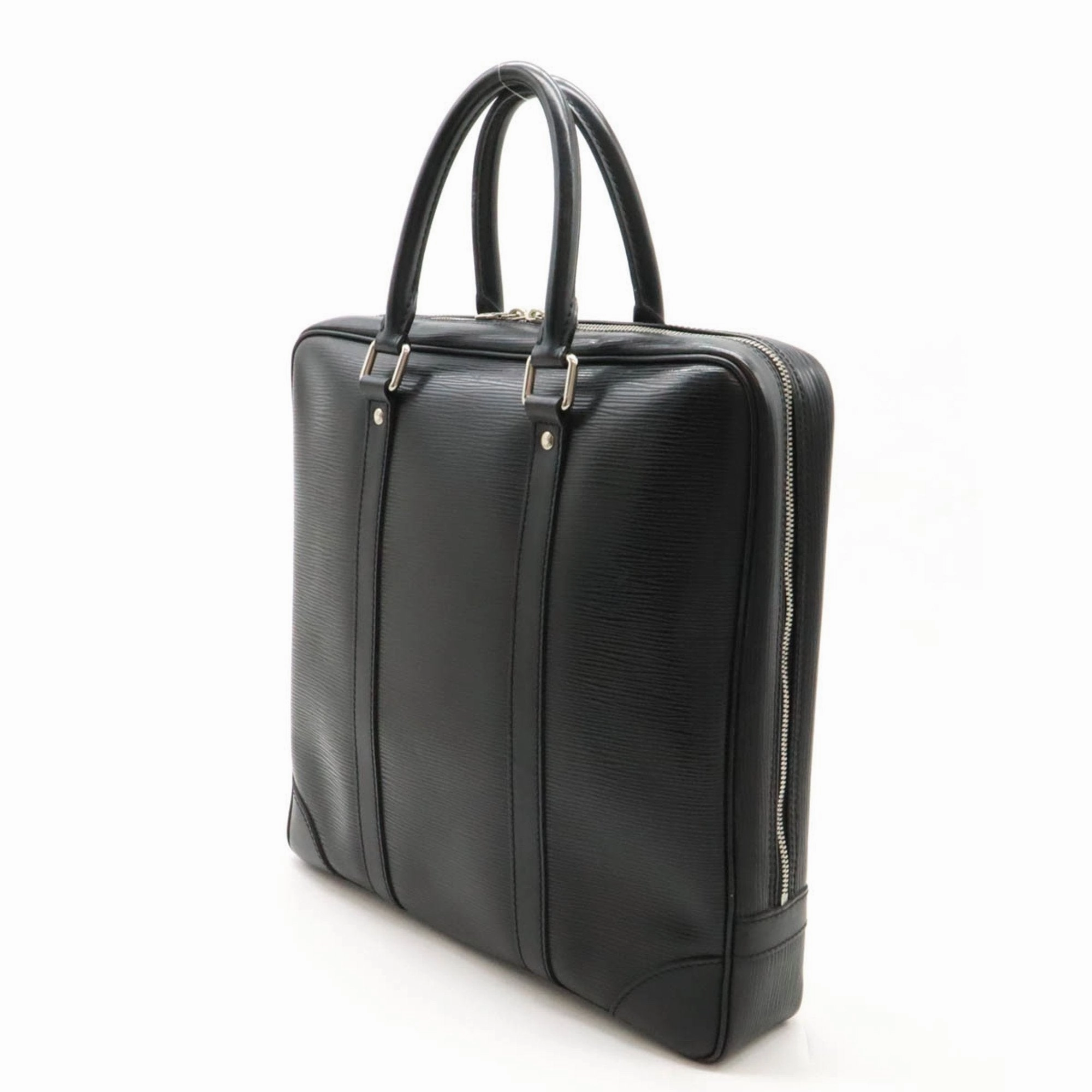 Louis Vuitton Epi Noir Epi Leather Handbag Tote Bag (Pre-Owned)