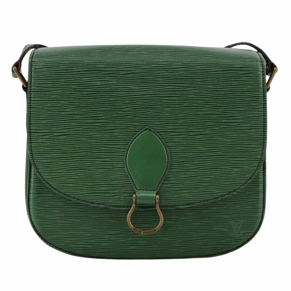 LOUIS VUITTON Epi Saint Cloud GM Shoulder Bag Green M52194 LV 101706