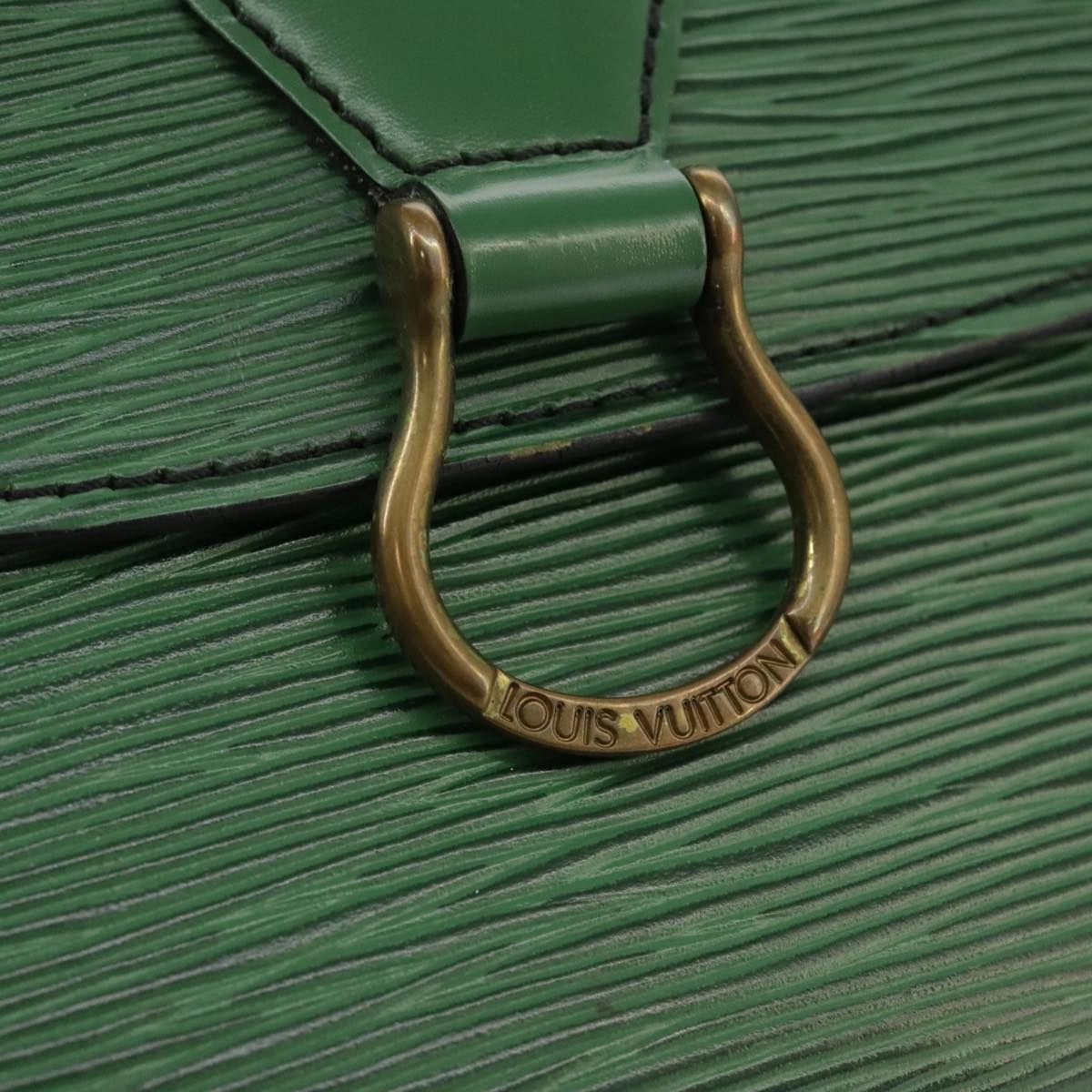LOUIS VUITTON Epi Saint Cloud GM Shoulder Bag Green M52194 LV 101706