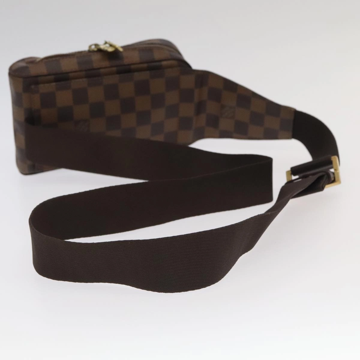 Louis Vuitton Geronimos Brown Canvas Shoulder Bag