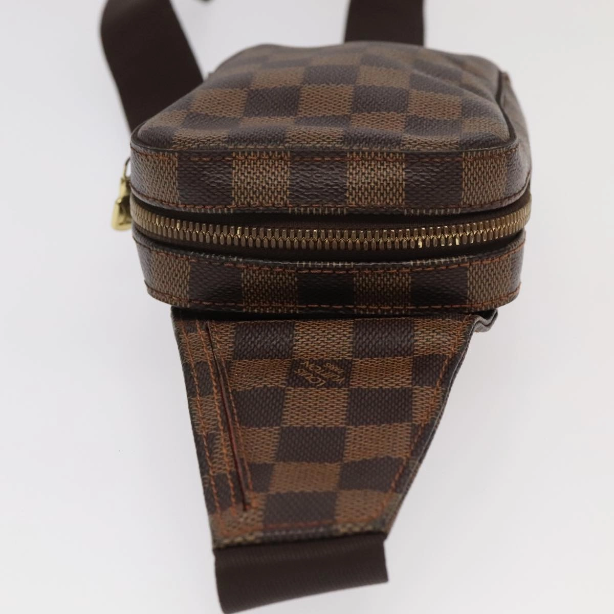 Louis Vuitton Geronimos Brown Canvas Shoulder Bag