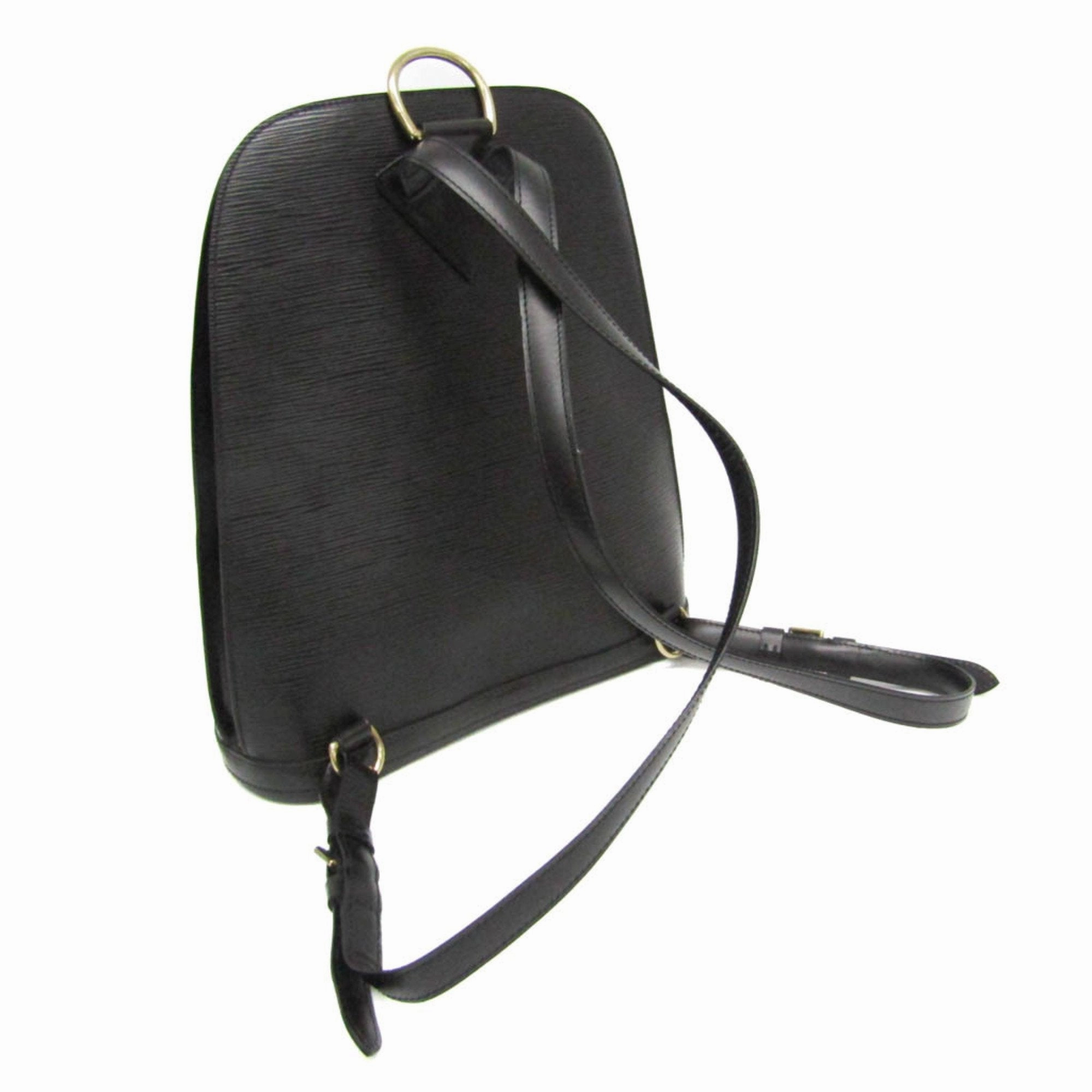Louis Vuitton Gobelins Black Leather Backpack Bag