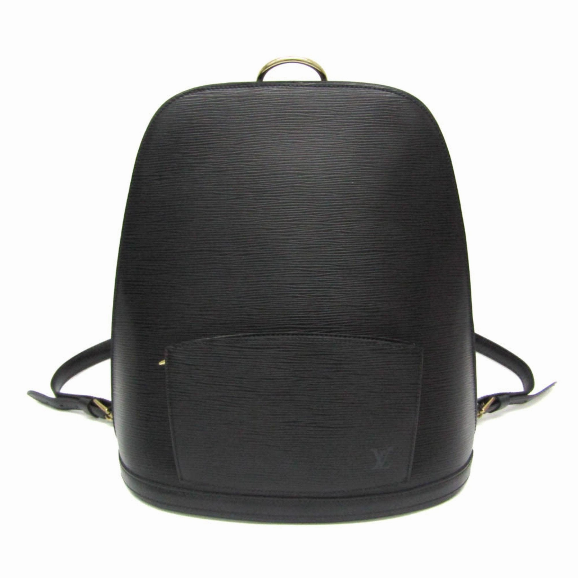 Louis Vuitton Gobelins Black Leather Backpack Bag