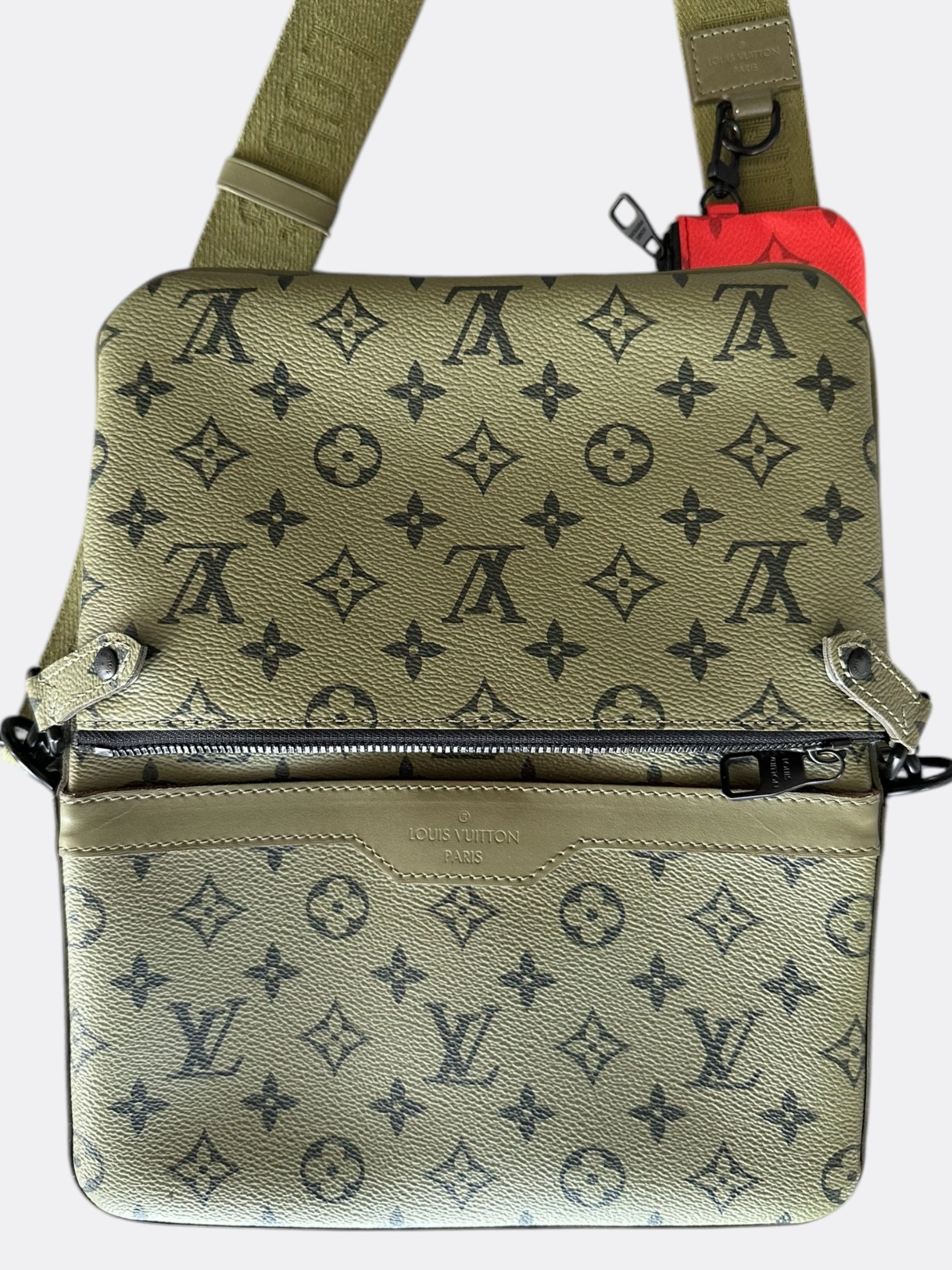 Louis Vuitton Green & Black Monogram Trio Messenger Bag