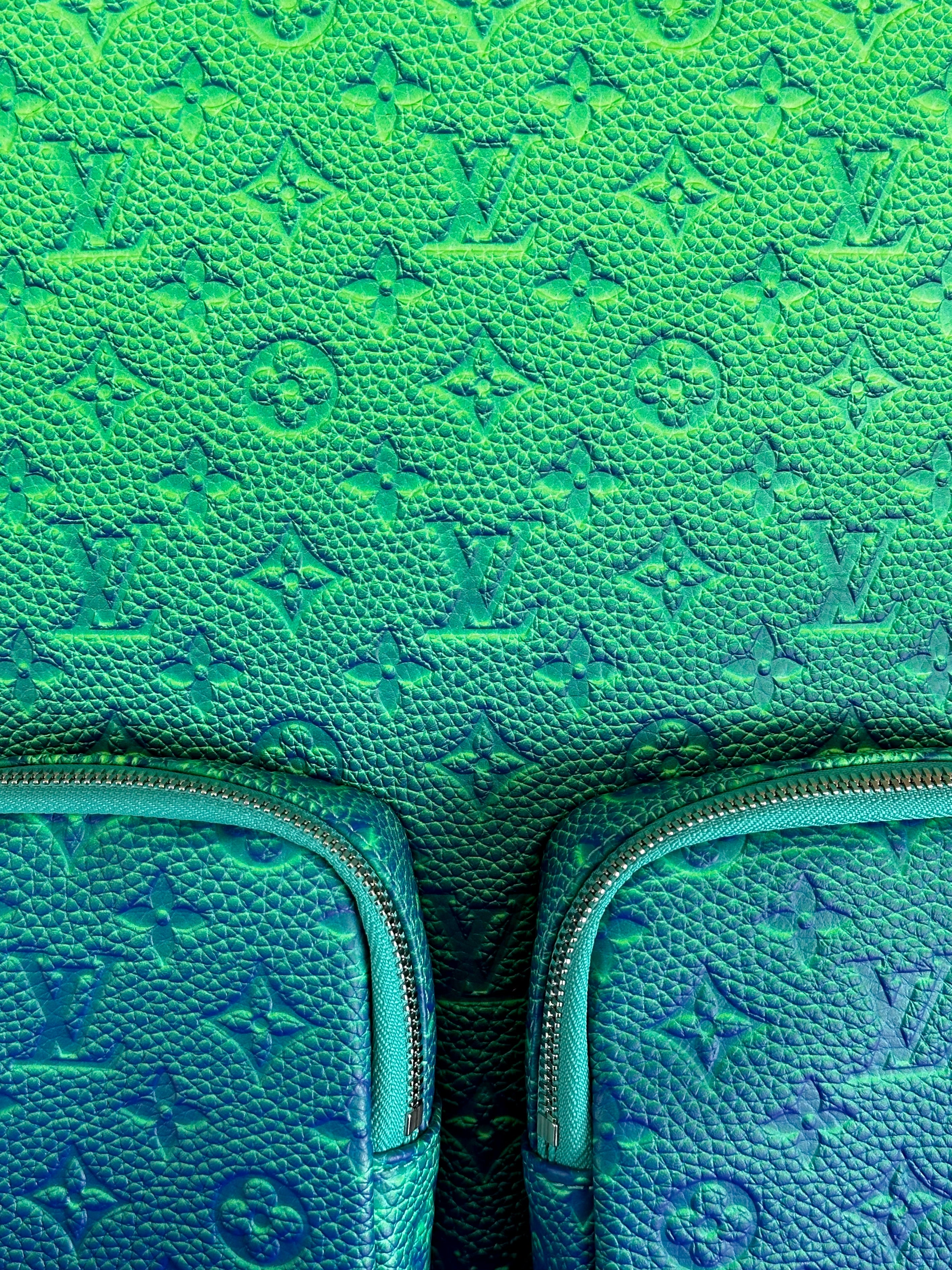 Louis Vuitton Green Taurillon Illusion Monogram Backpack