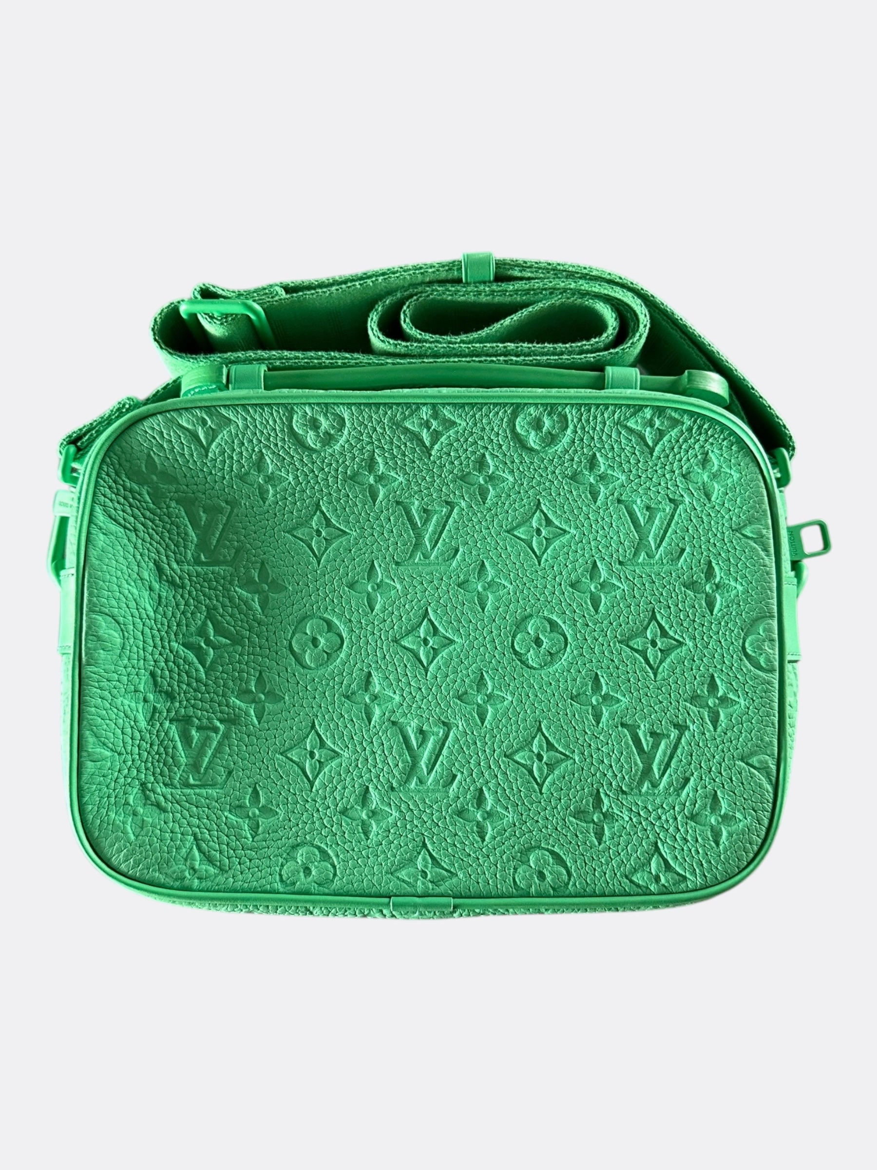 Louis Vuitton Green Taurillon Monogram S-Lock Messenger Bag